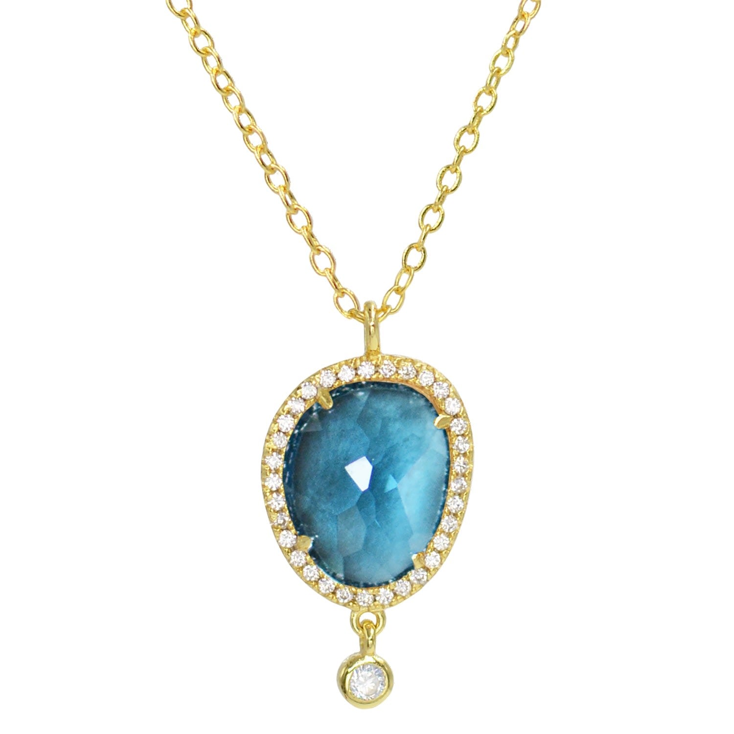 Johari Necklace - London Blue Topaz