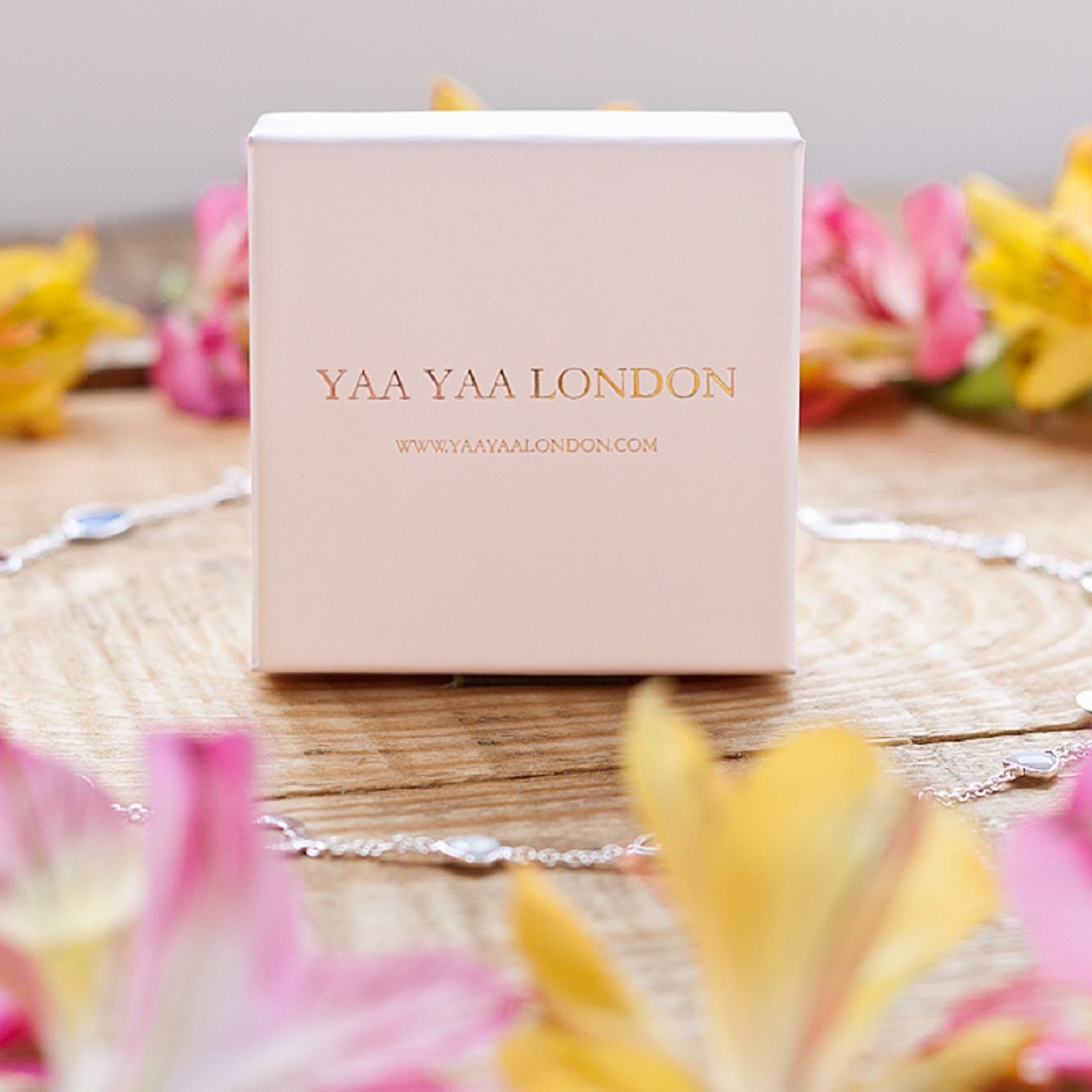 Purple White Duo Crystal Adjustable Gold Ring