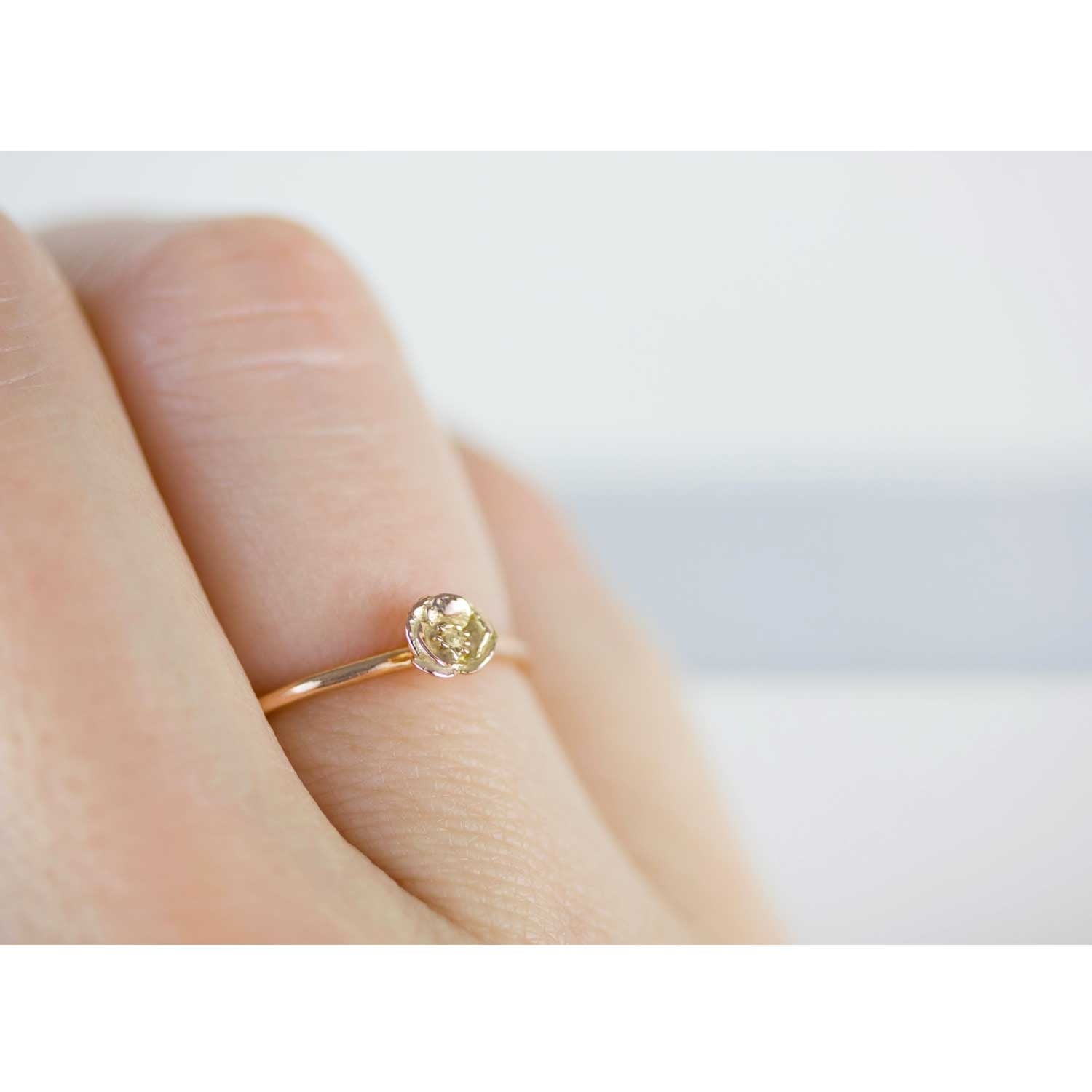 Poppy Stacking Ring – 9Ct Solid Rose Gold
