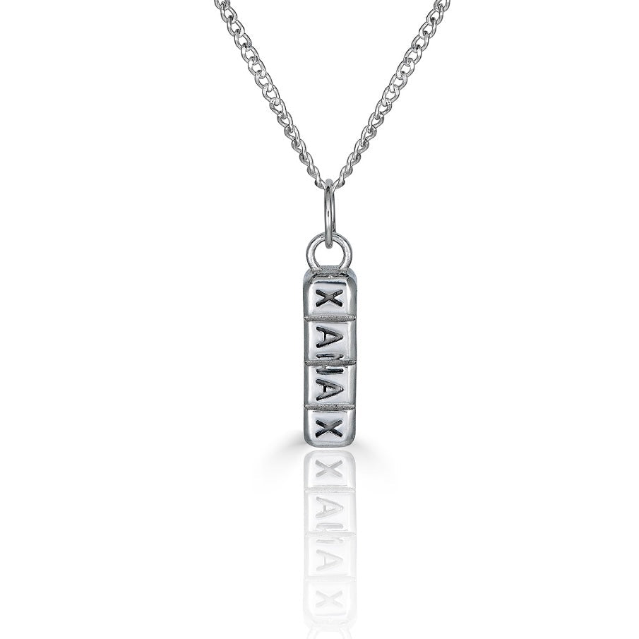 Xanie - Xanax Pill Necklace In Sterling Silver