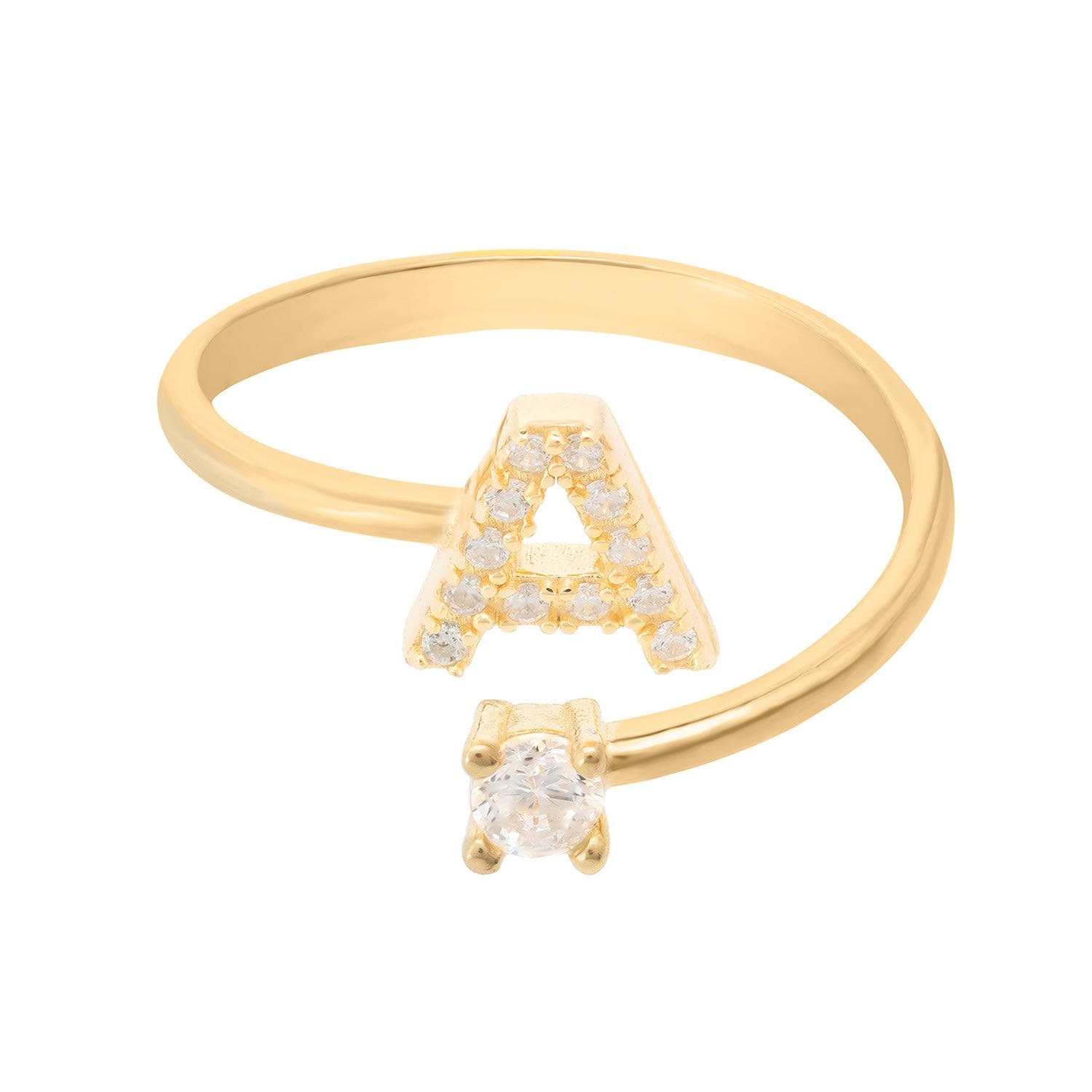 Initial Ring Gold A