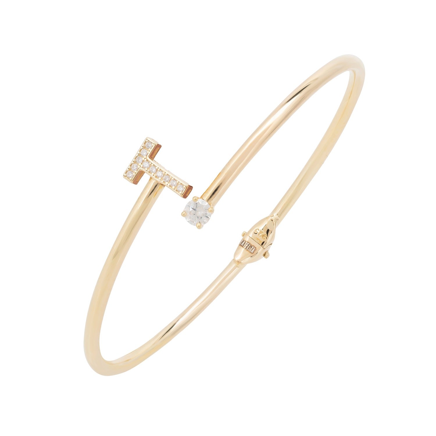 Initial Bangle Gold T