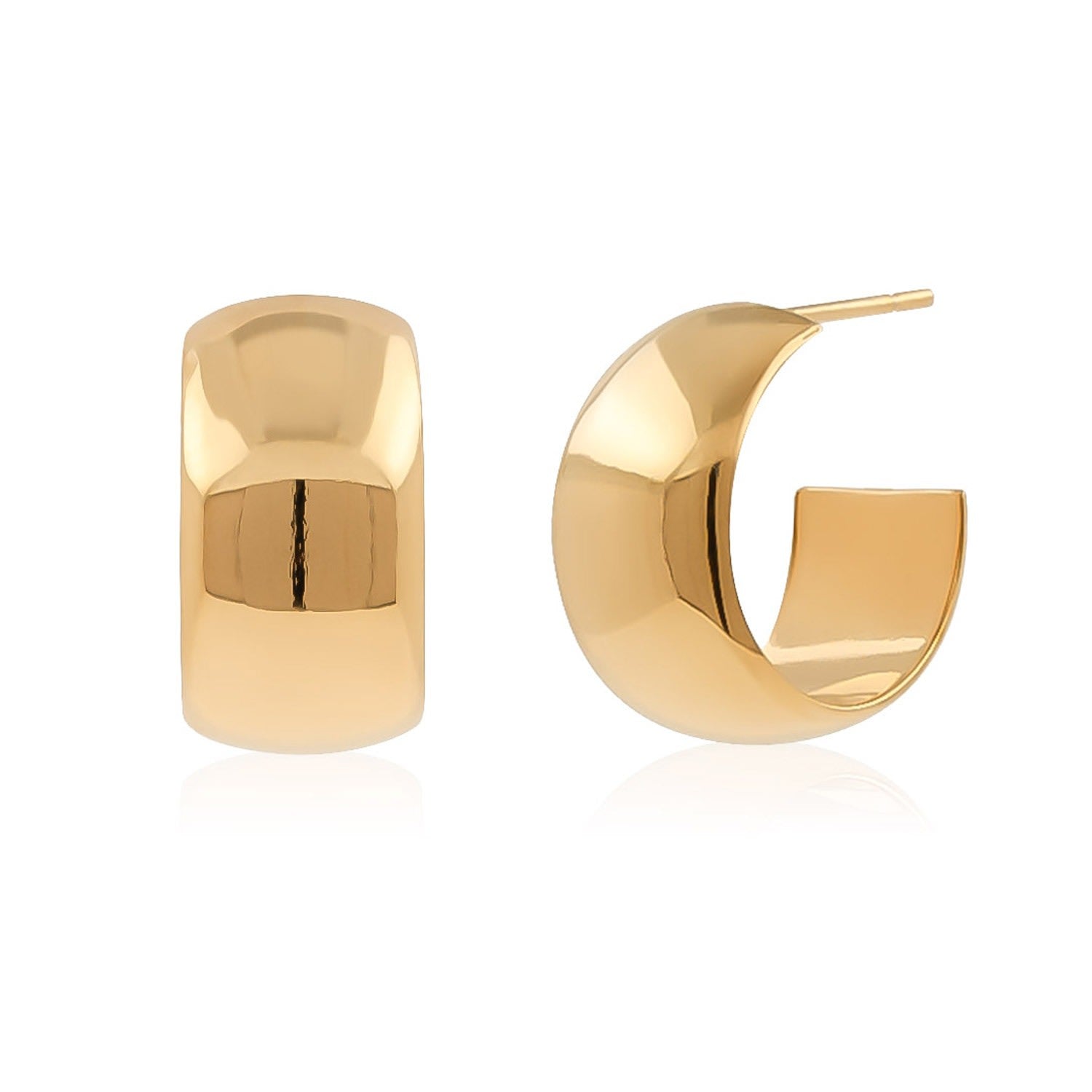 Gold Bold Hoop Earrings