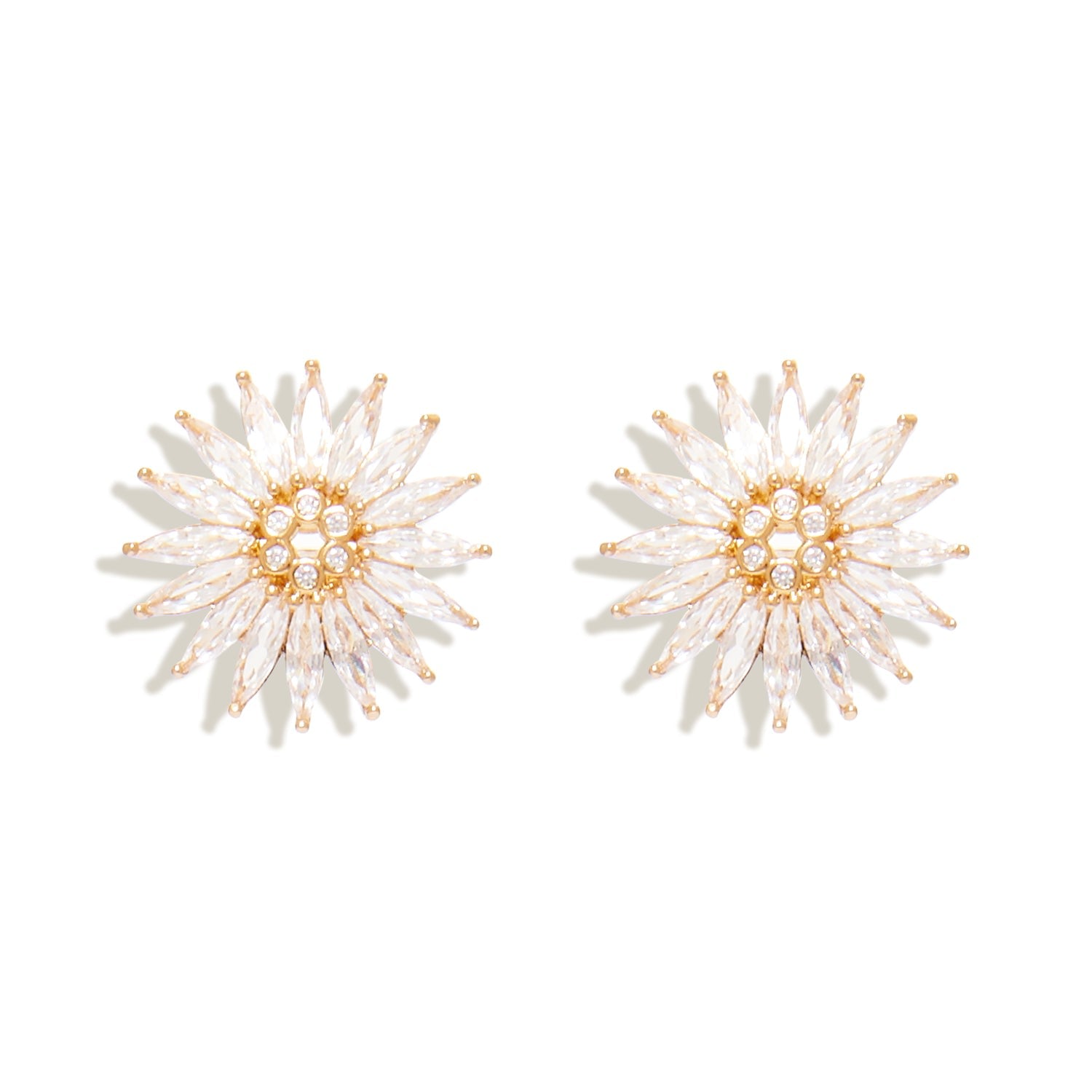 Crystal Madeline Stud Earrings Clear