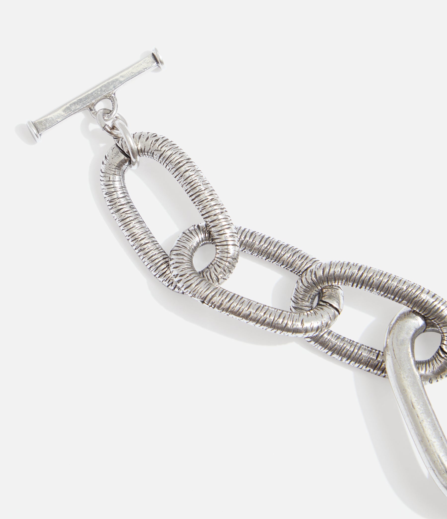 Bicycle Chunky Chain Link Bracelet - Silver