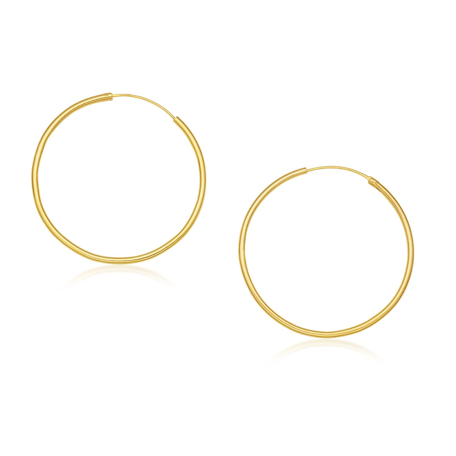 Lunar Hoops - Classic Hoops In 14K Gold