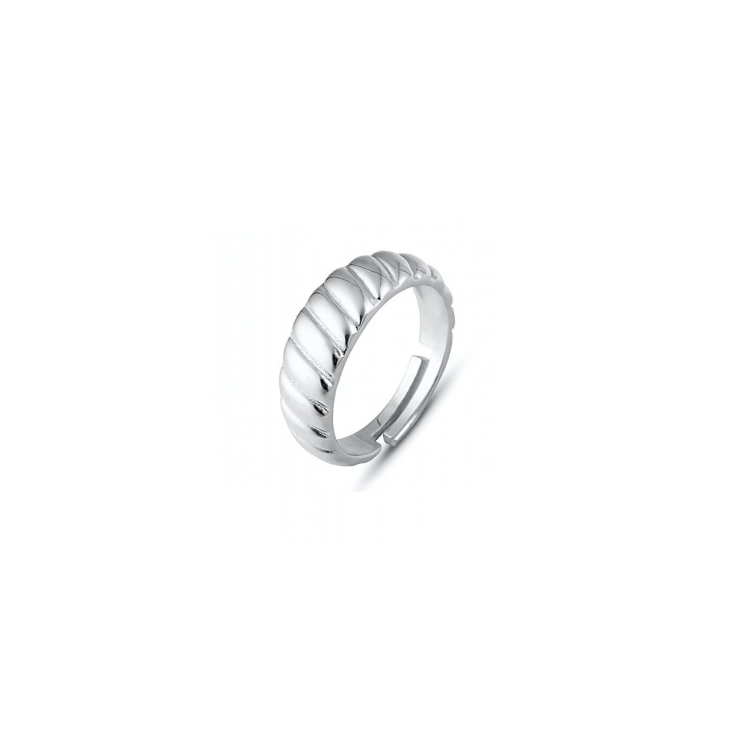 Croissant Ring Sterling Silver - Silver