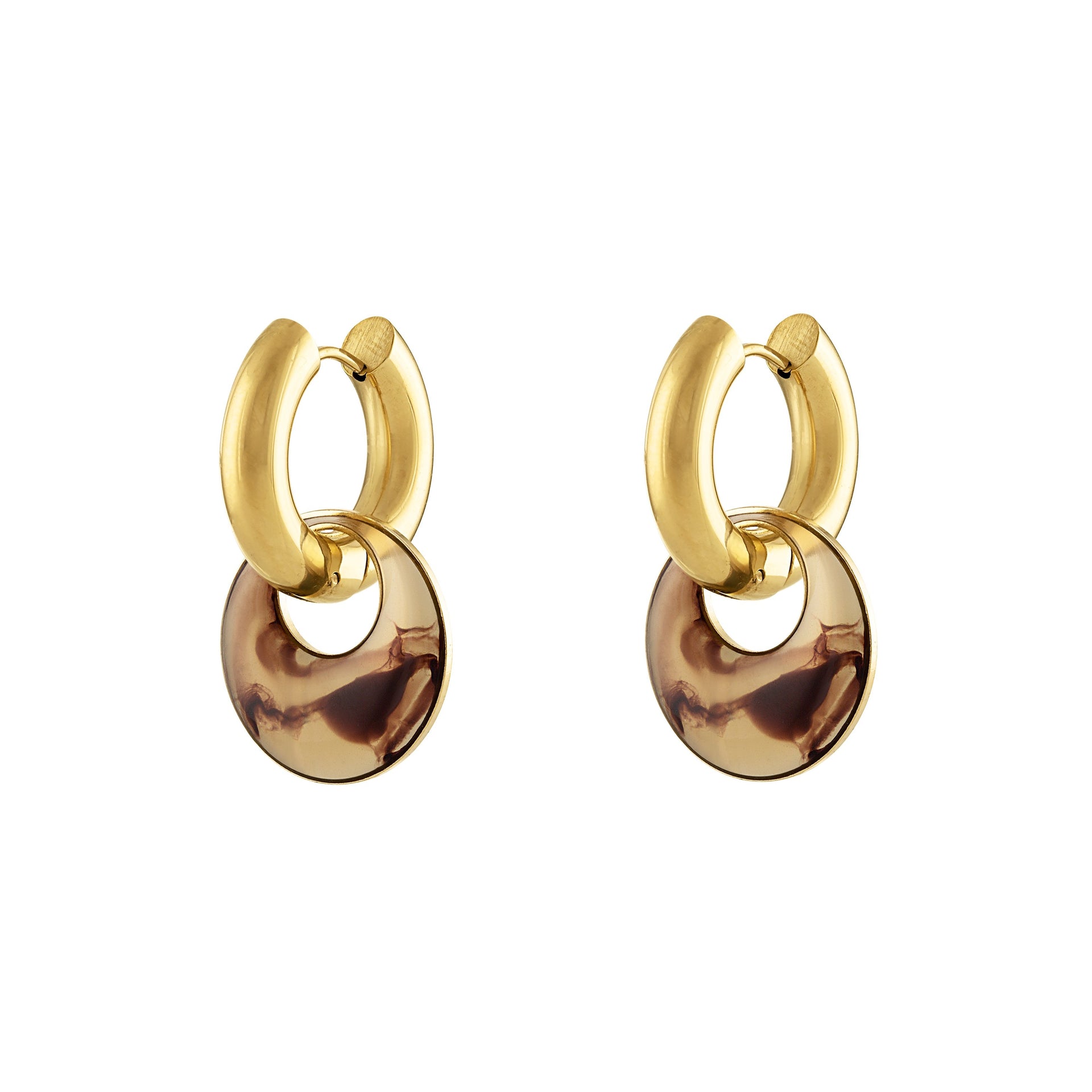 Eloise Convertible Gold Hoop Earrings