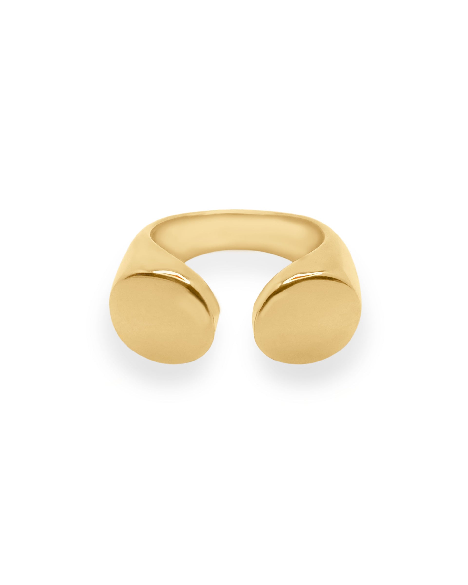 Quinn Double Round Platform Ring