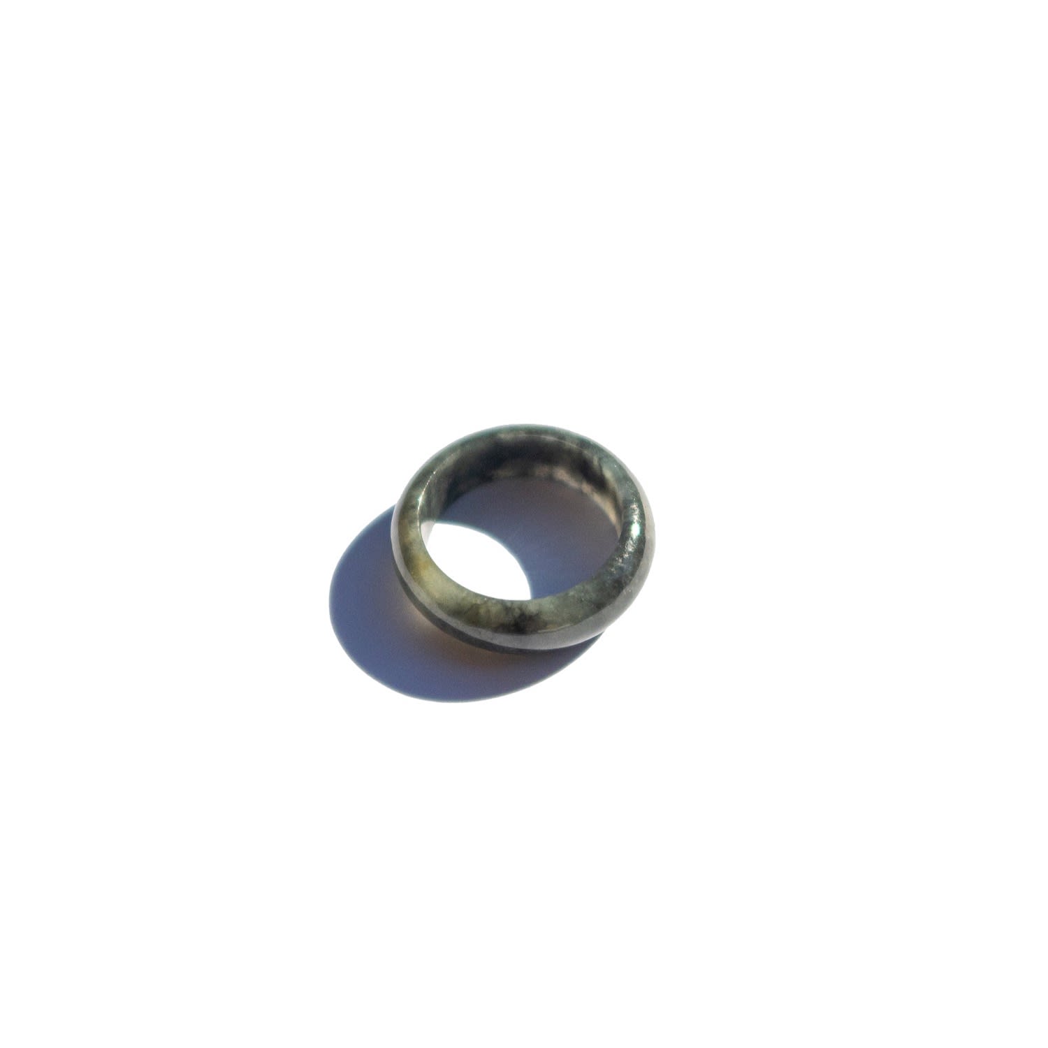 Sesame Grey Jade Ring