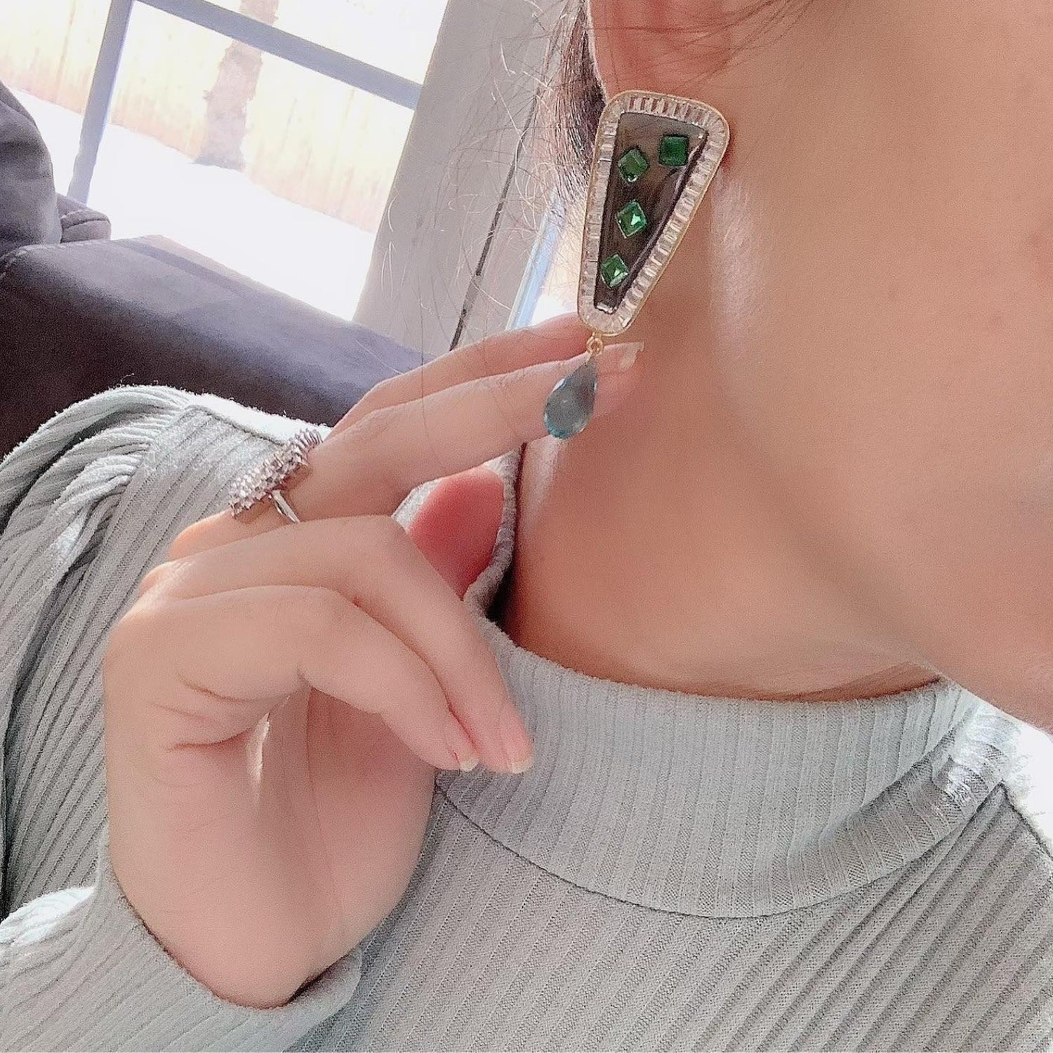 Black Cliff Earrings