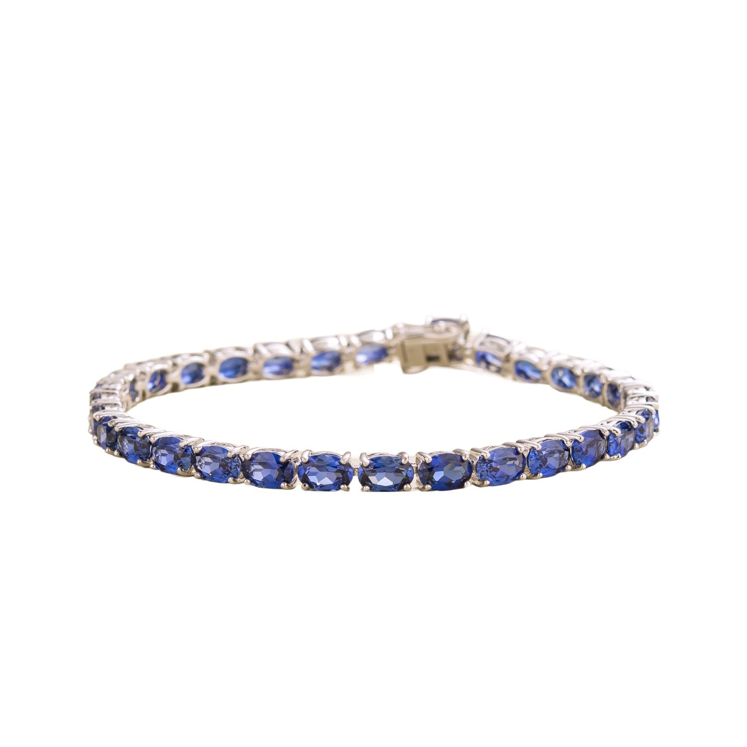 Salto Tennis Bracelet In Blue Sapphire