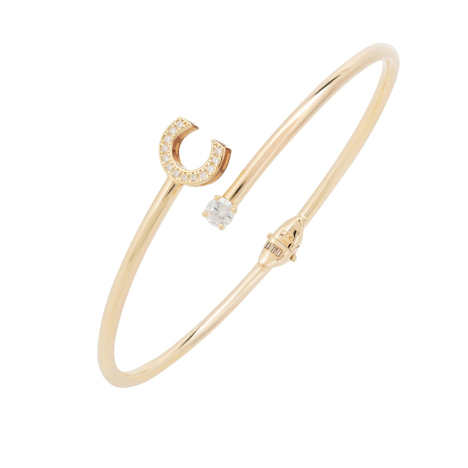 Initial Bangle Gold C