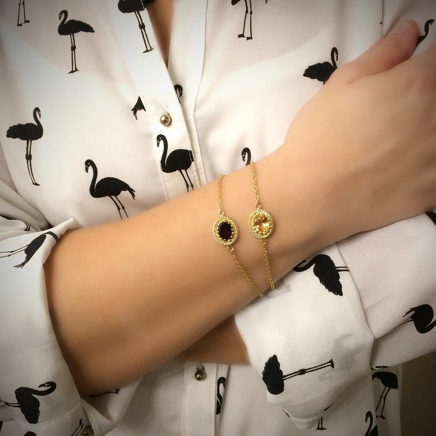 Luccichio Gold Vermeil Citrine Bracelet