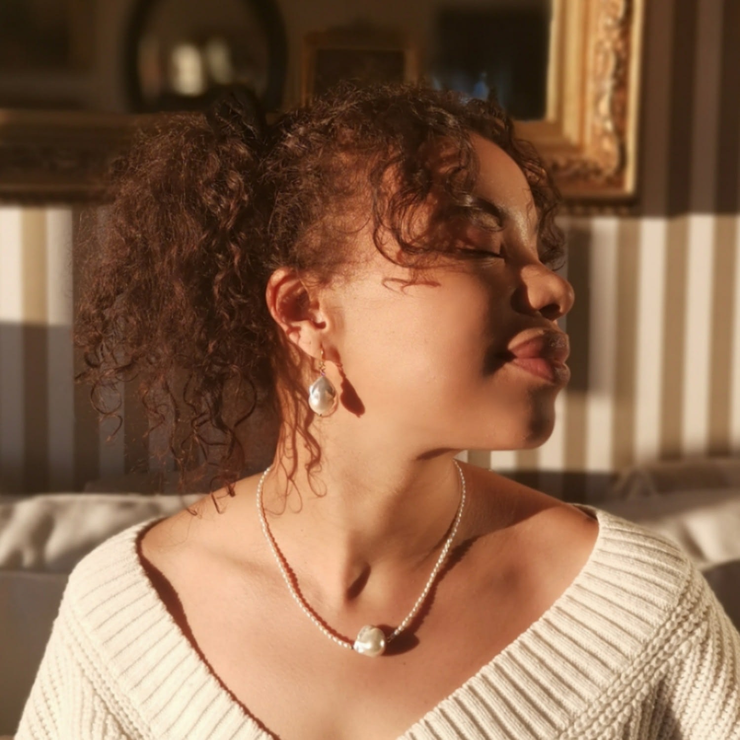 Brenna Pearl Necklace