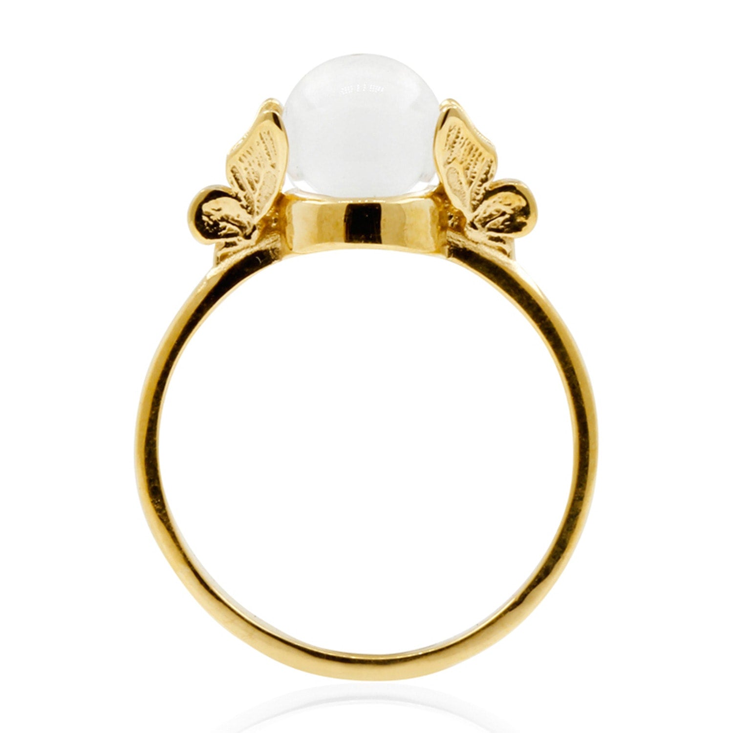 Butterfly Quartz Ring - Gold