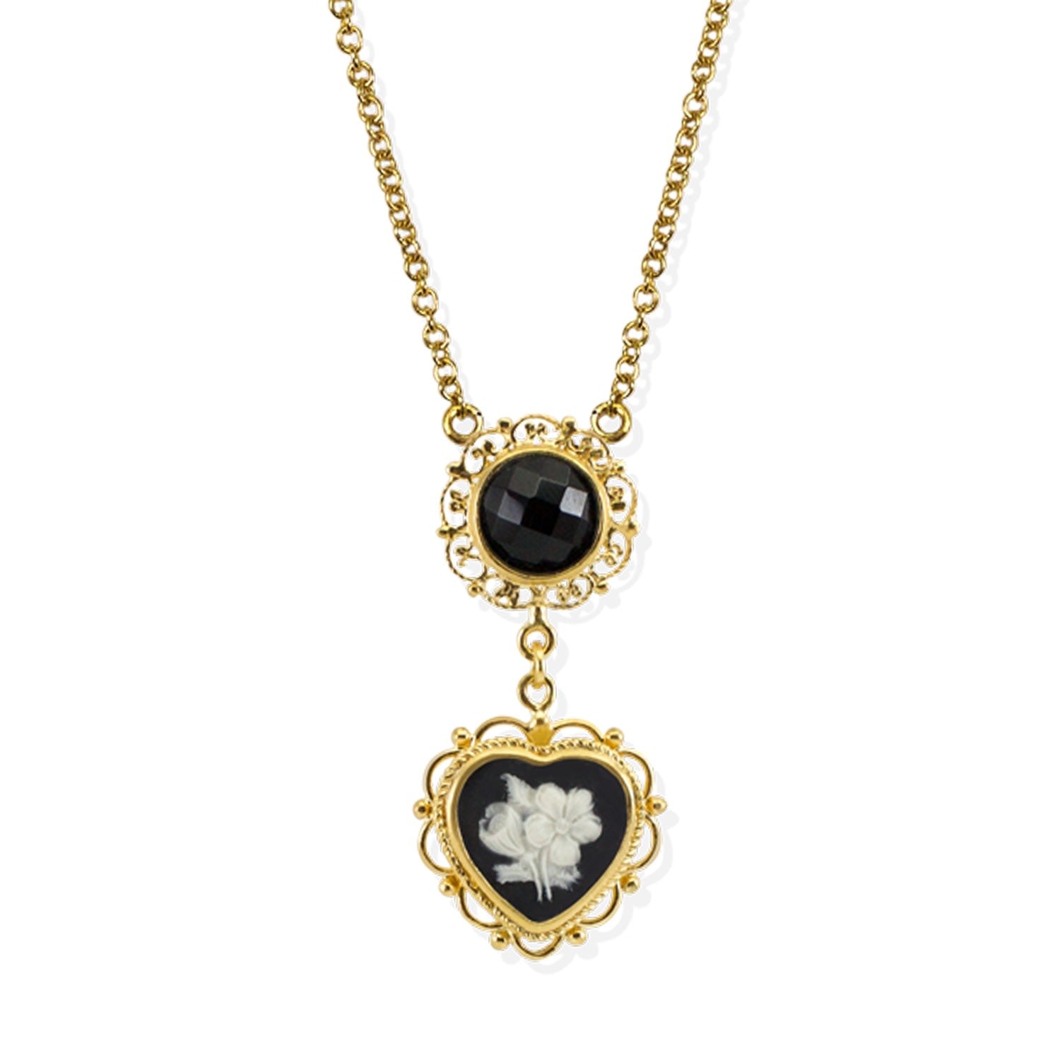 Bouquet Cameo Necklace