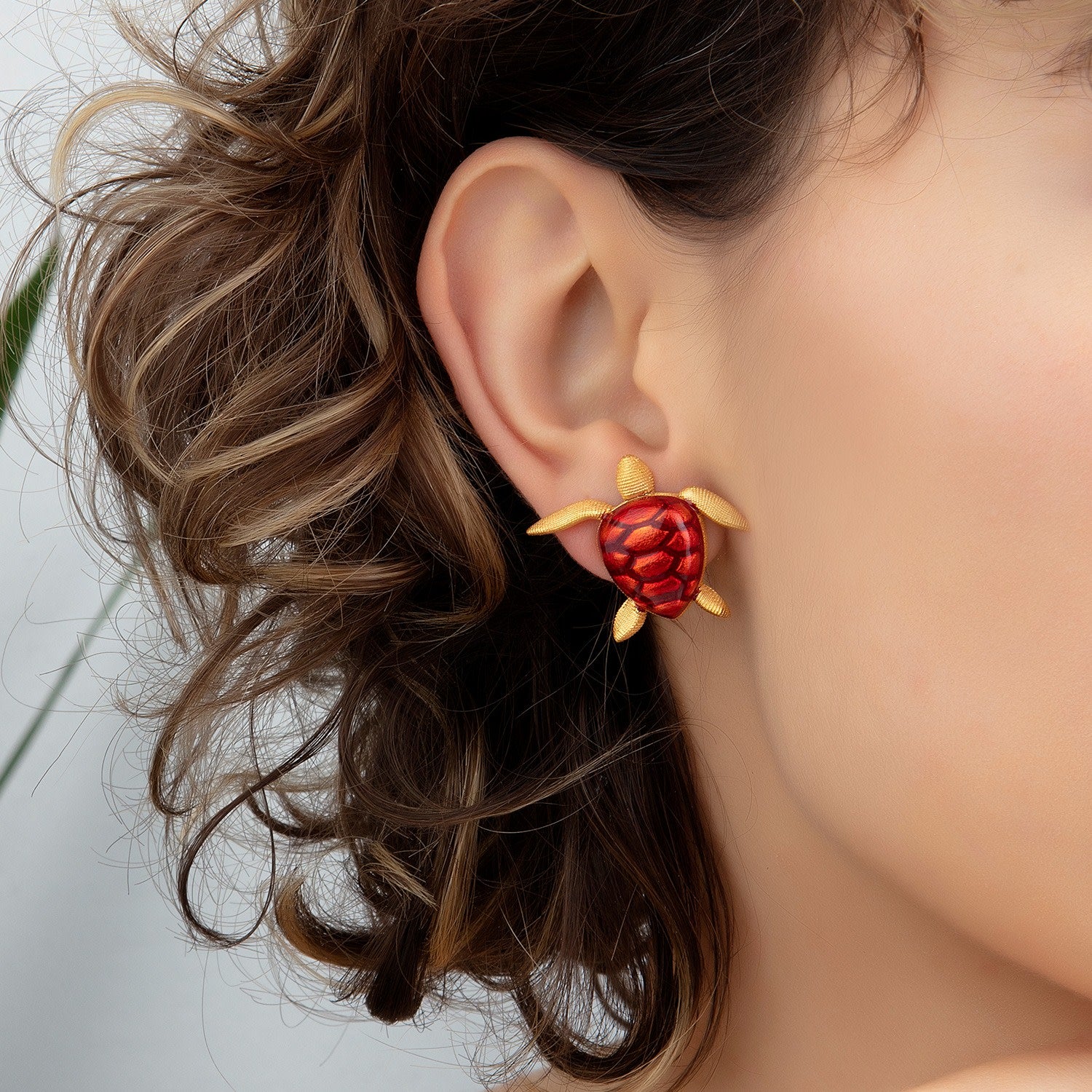 Red Sea Turtle Earrings
