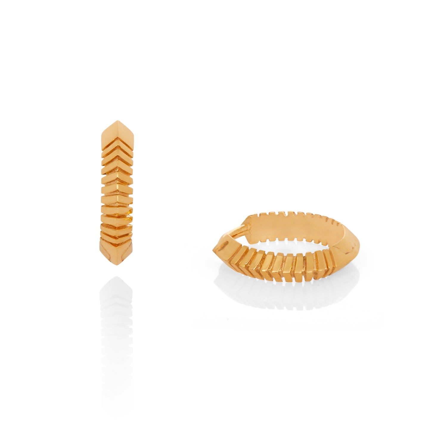 Yellow Gold Huggie Earrings