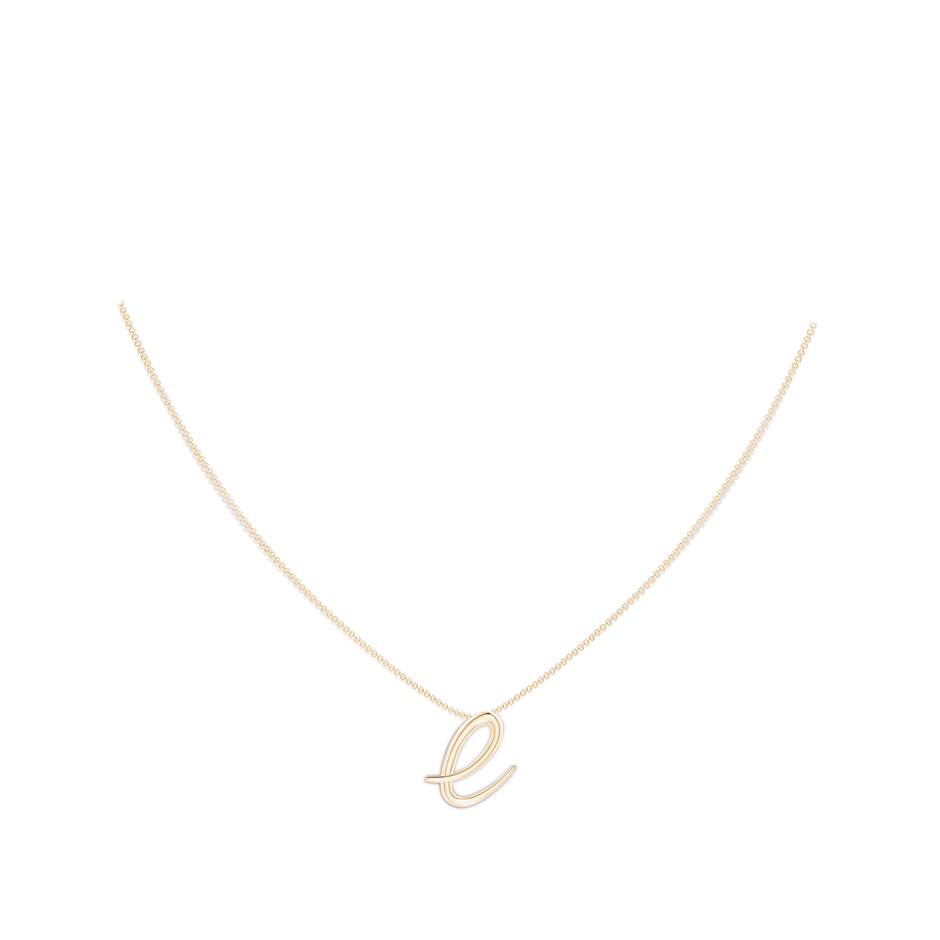 Lowercase 'E' Initial Pendant