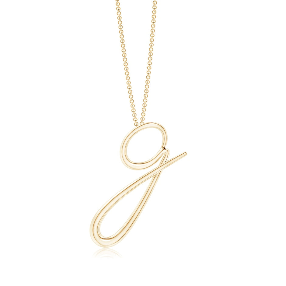 Lowercase 'G' Initial Pendant