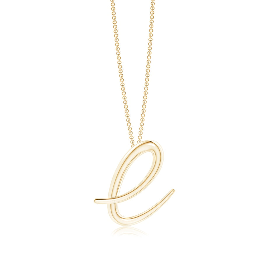 Lowercase 'E' Initial Pendant