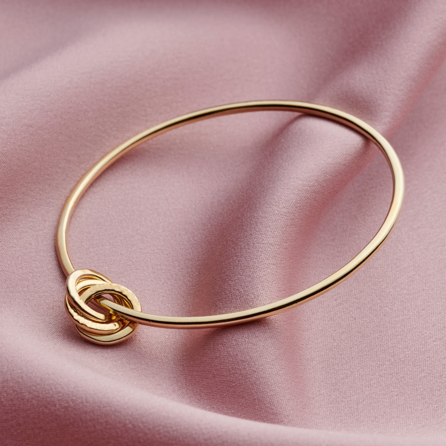 Yellow Gold Plated Russian Ring Charm Bangle