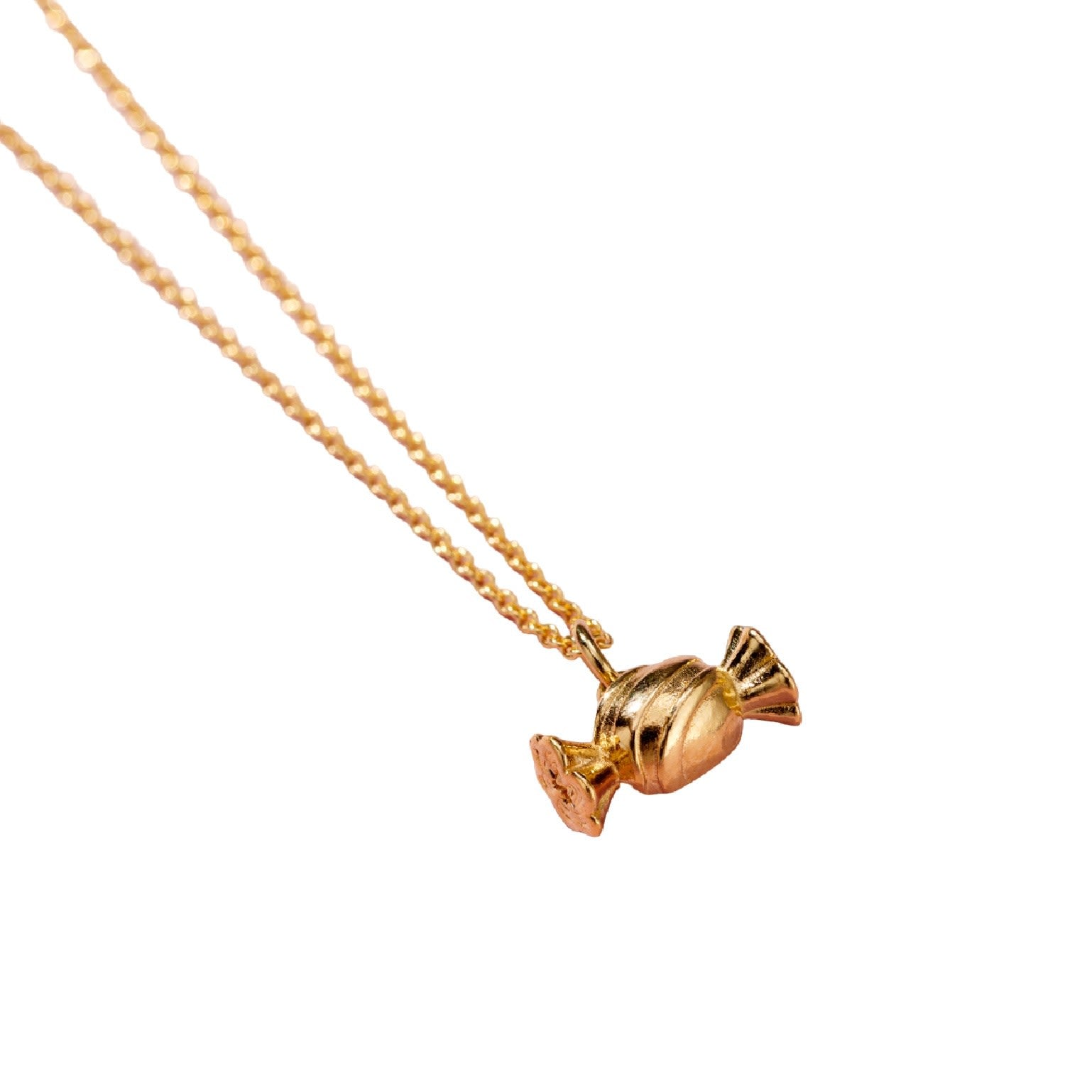 Yellow Gold Plated Sweet Charm Necklace