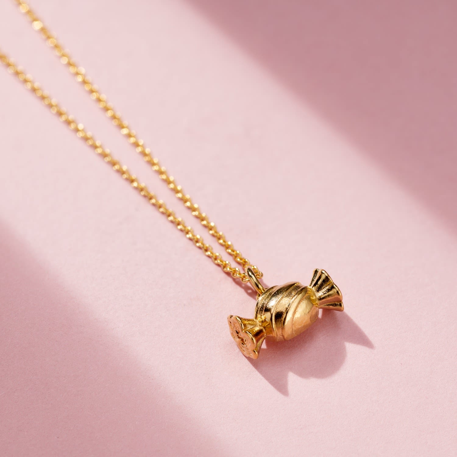 Yellow Gold Plated Sweet Charm Necklace
