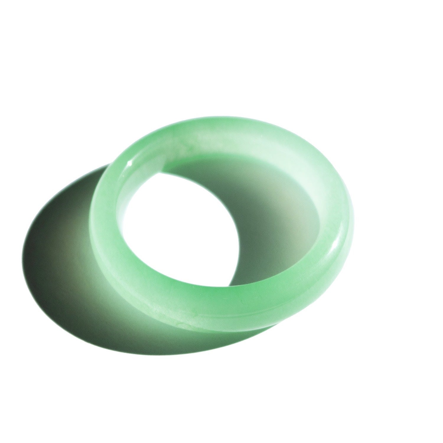 Agave Classic Cyan Jade Stone Bangle