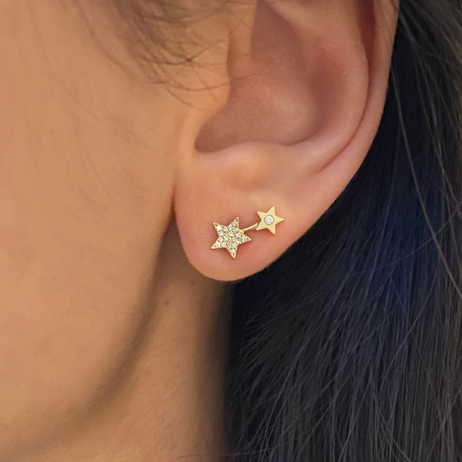 Double Star Diamond Studs
