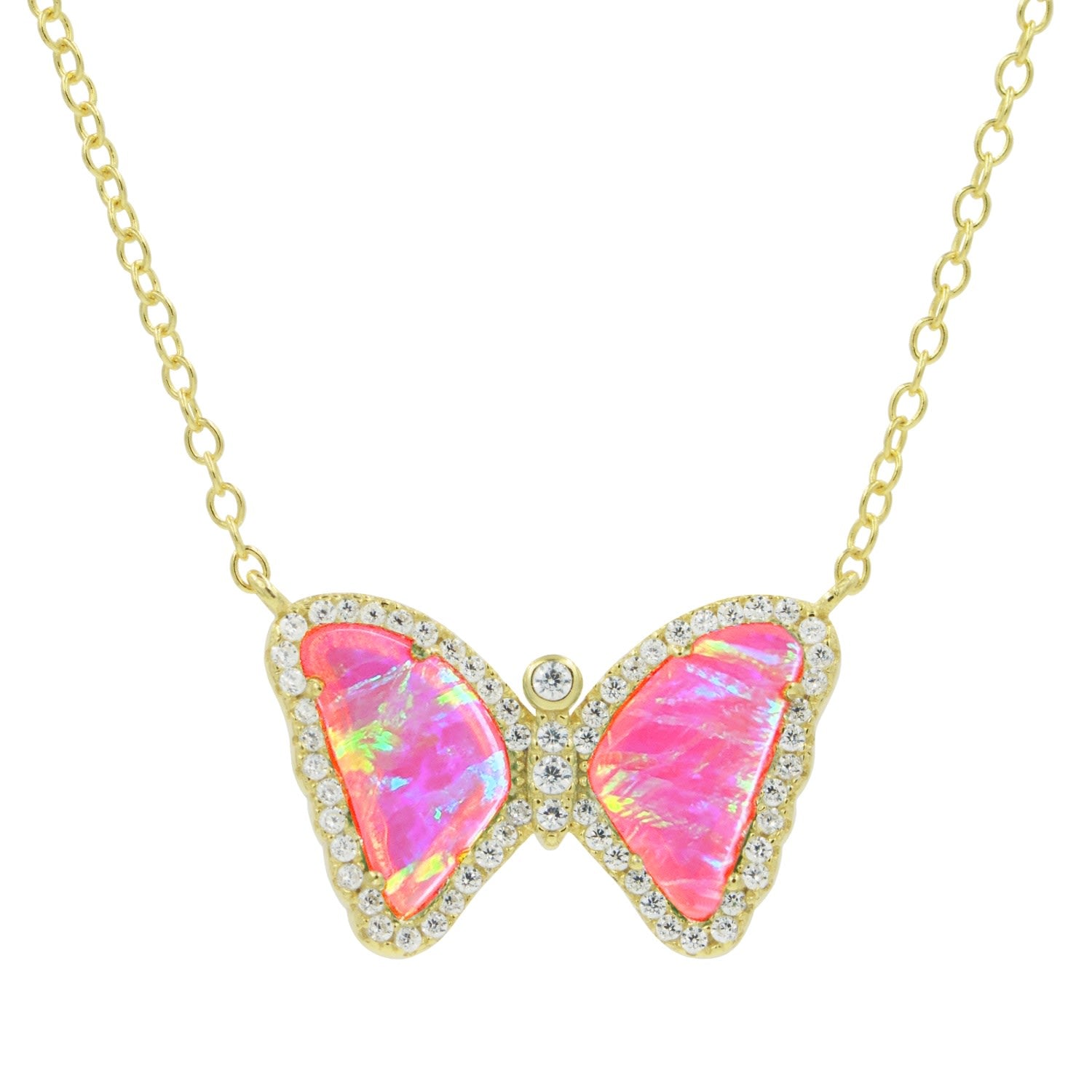 Mini Opal Butterfly Pink