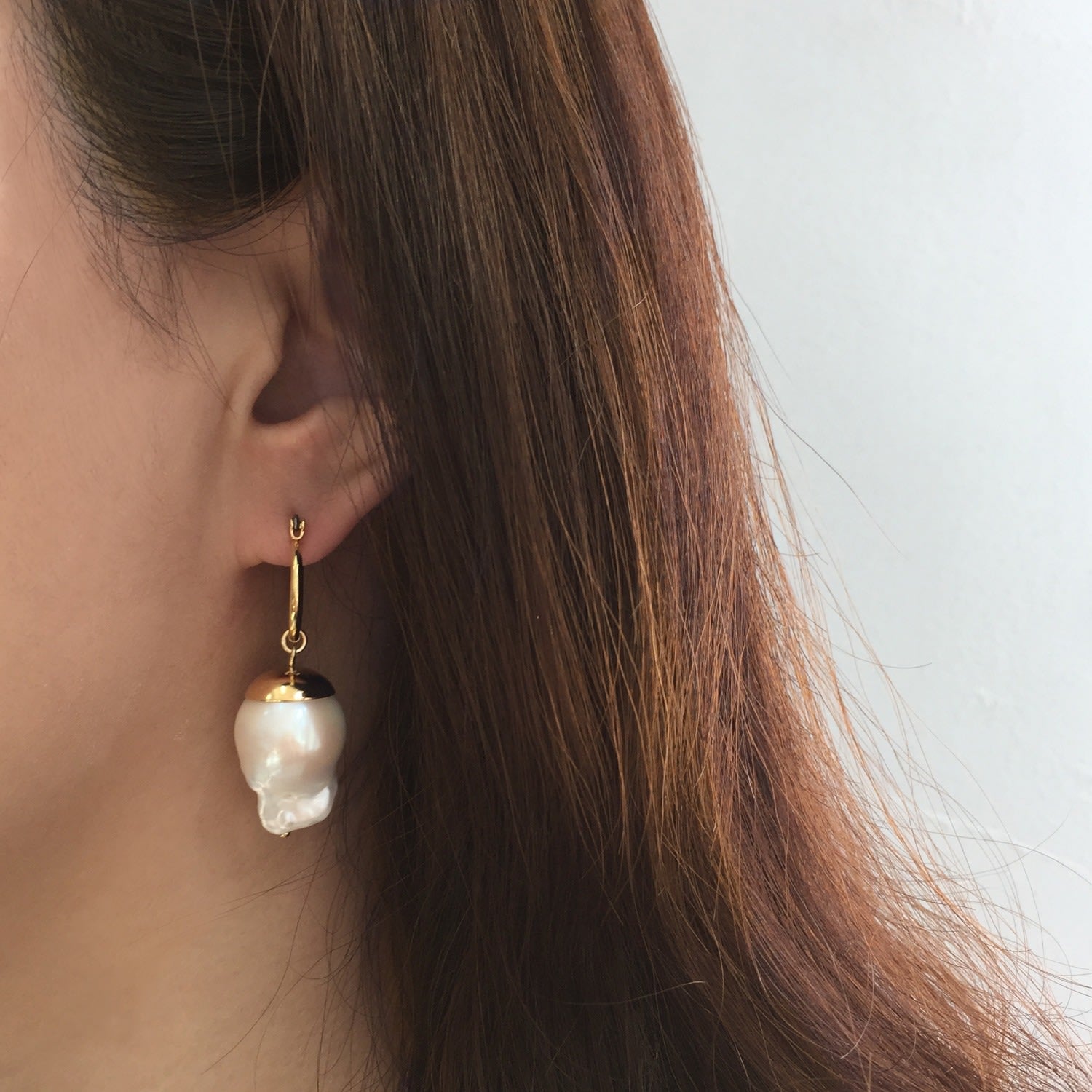 Simple Barouqe Pearl Earrings
