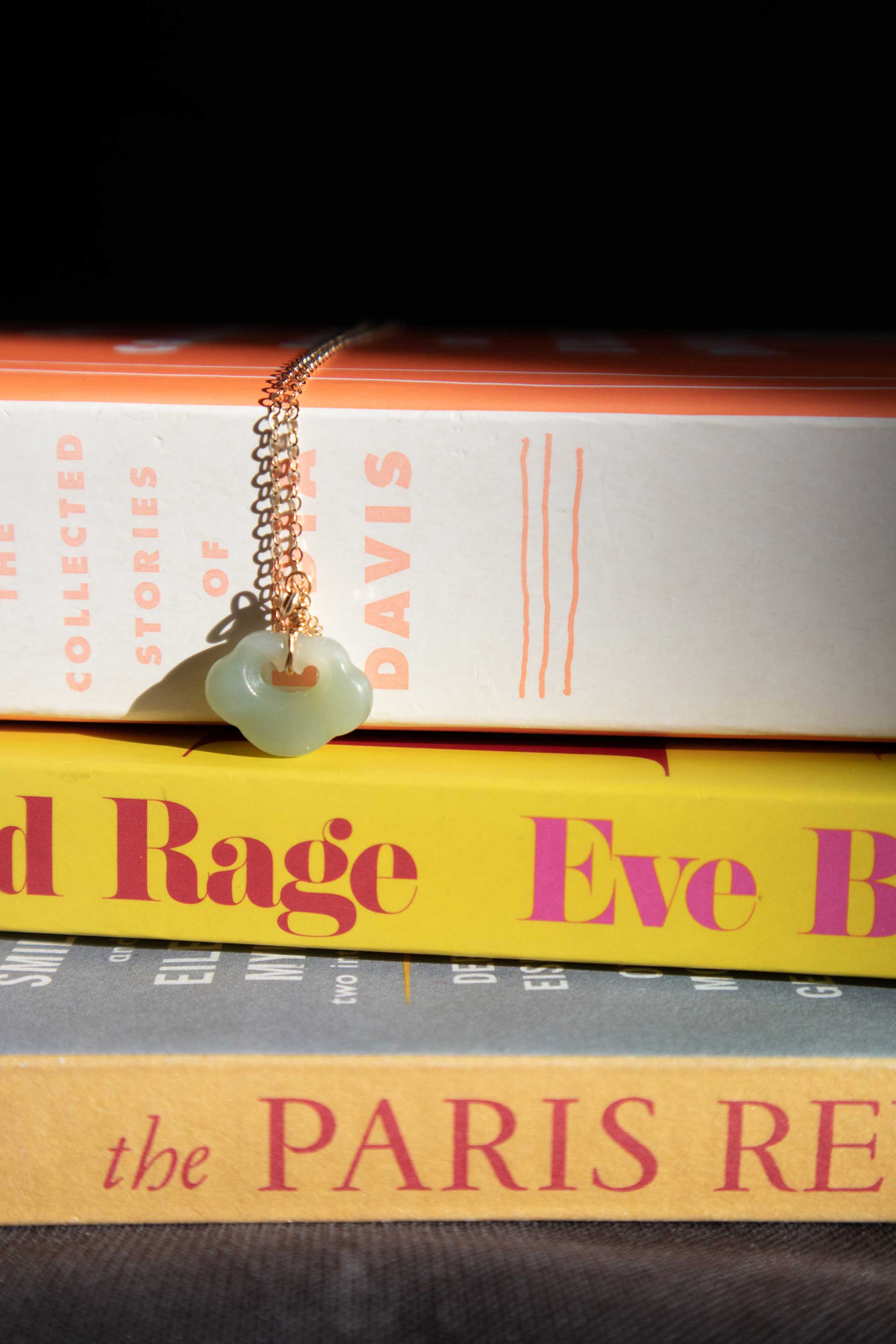 Cloud Green Jade Pendant Necklace