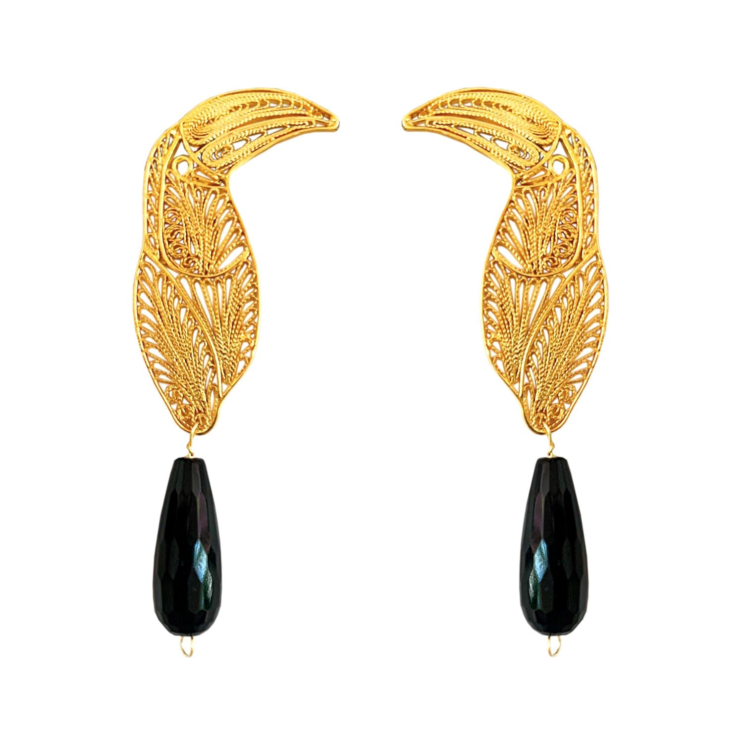 Tropicalia Golden Toucan With Black Agate