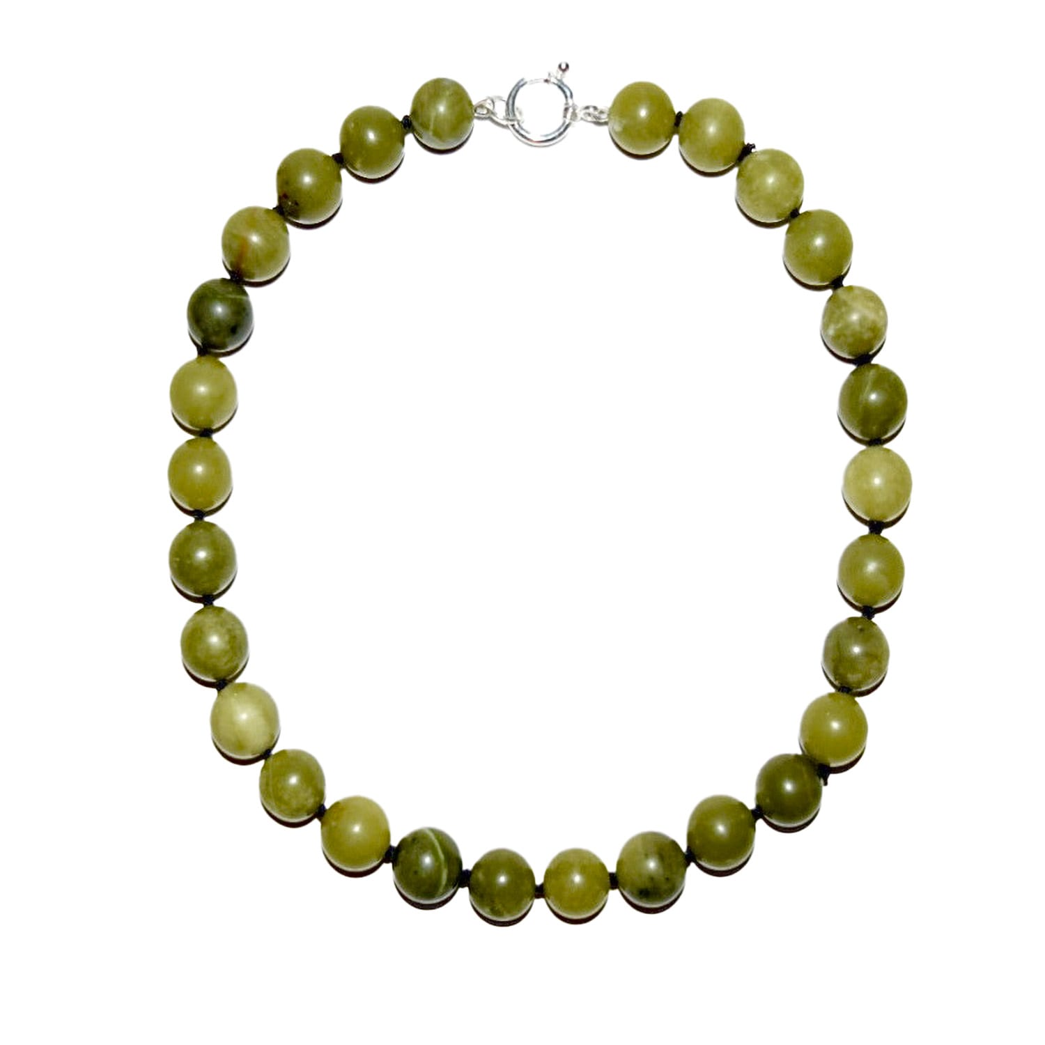 Yu Green Chinese Jade Choker Necklace