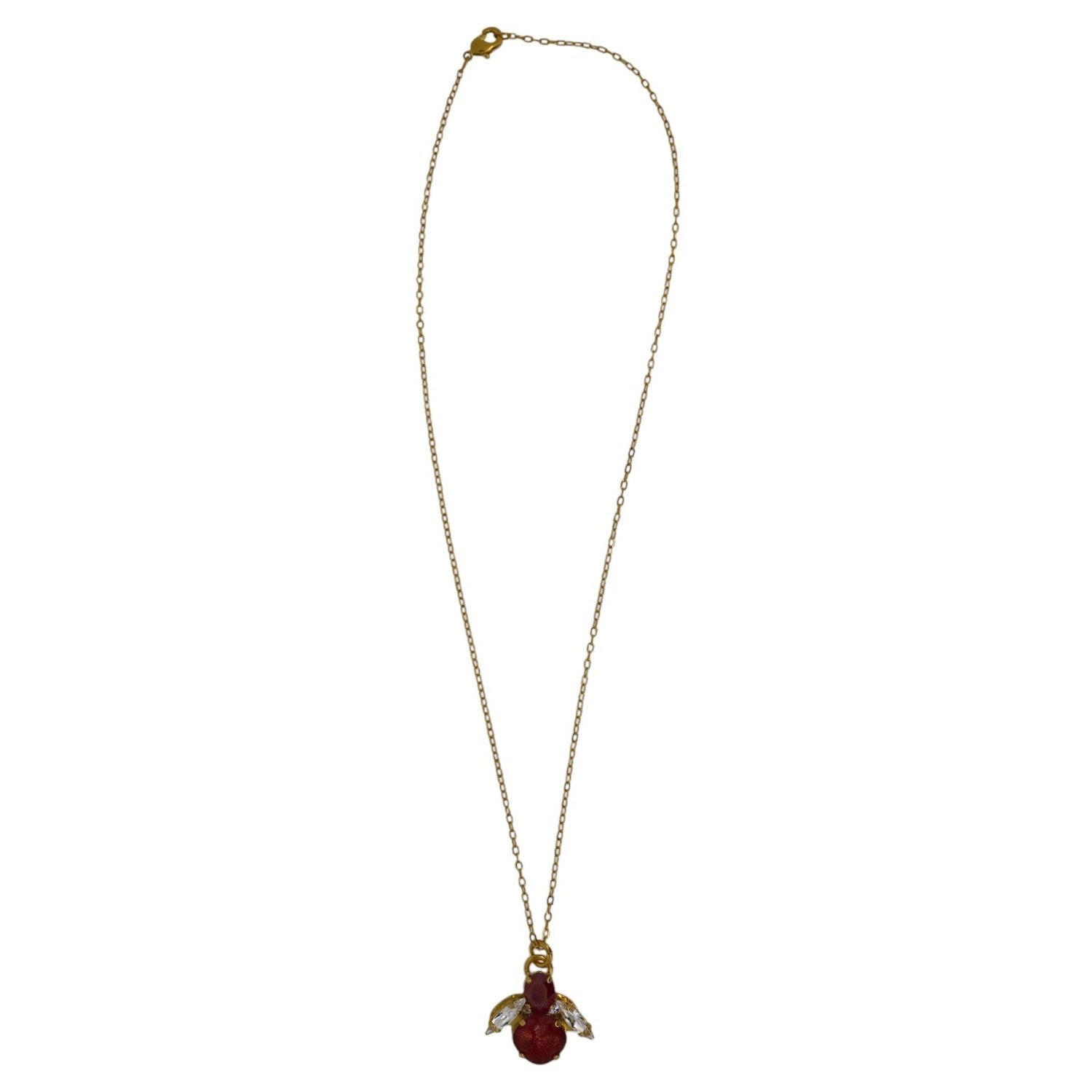 Yuletide Red Baby Bee Necklace