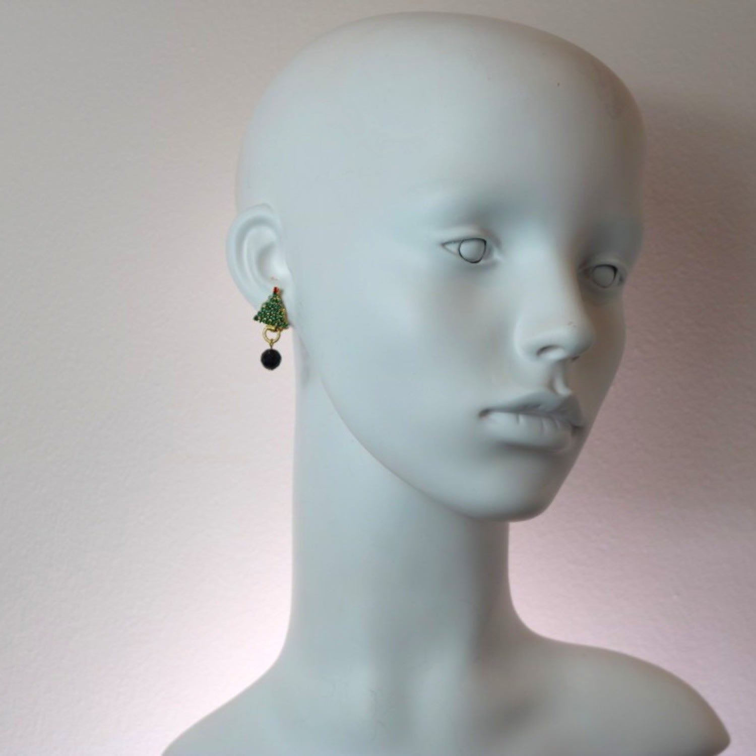 Yuletide Tree Earrings - Pierced