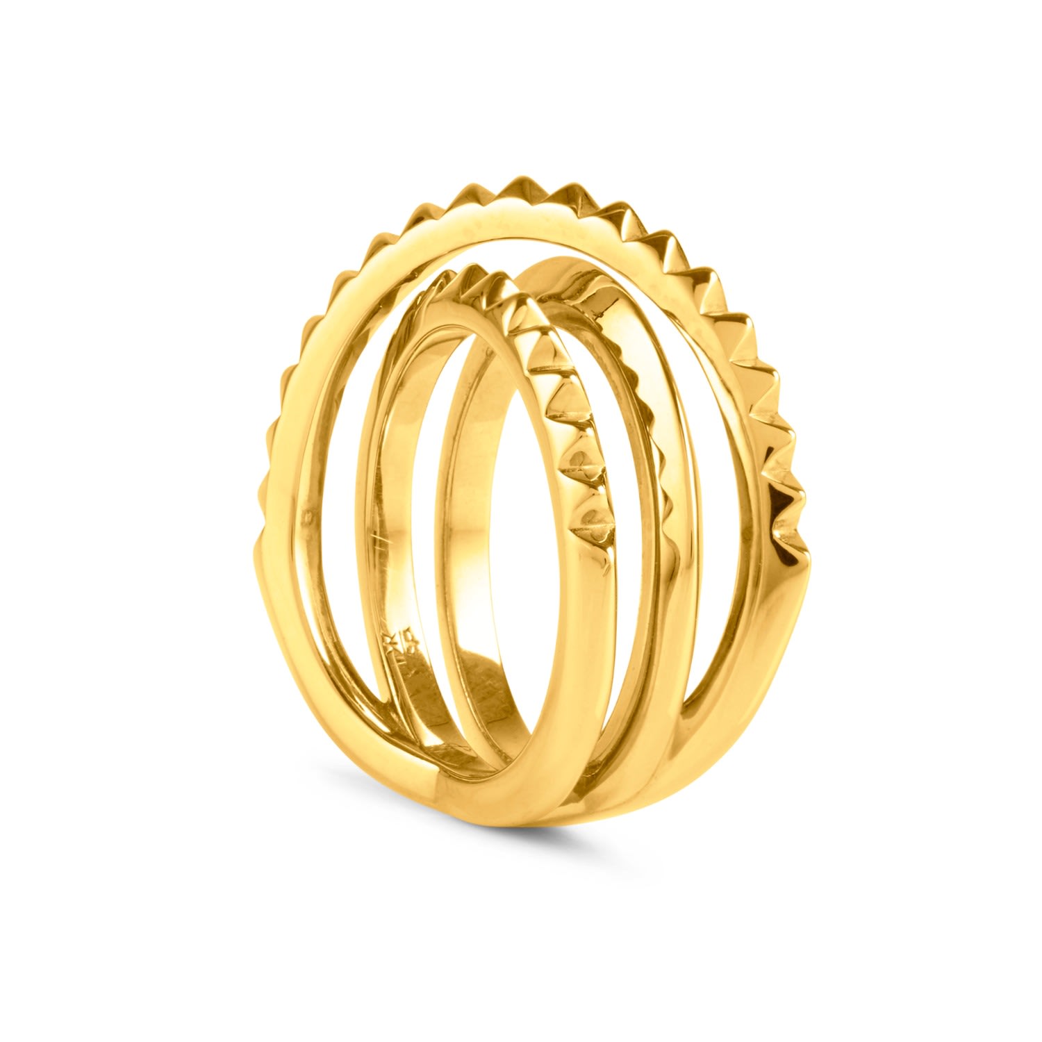 Entwined Serpent Ring Gold