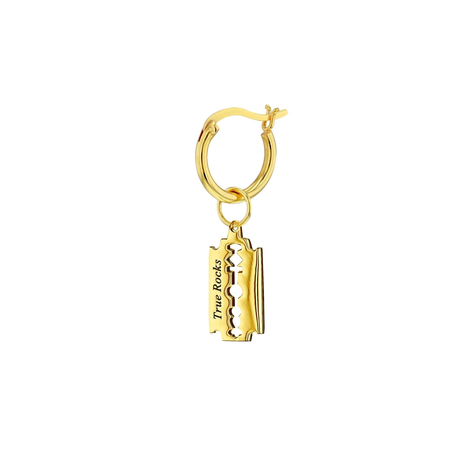 18Kt Gold-Plated Razor Blade Pendant On Bead Chain
