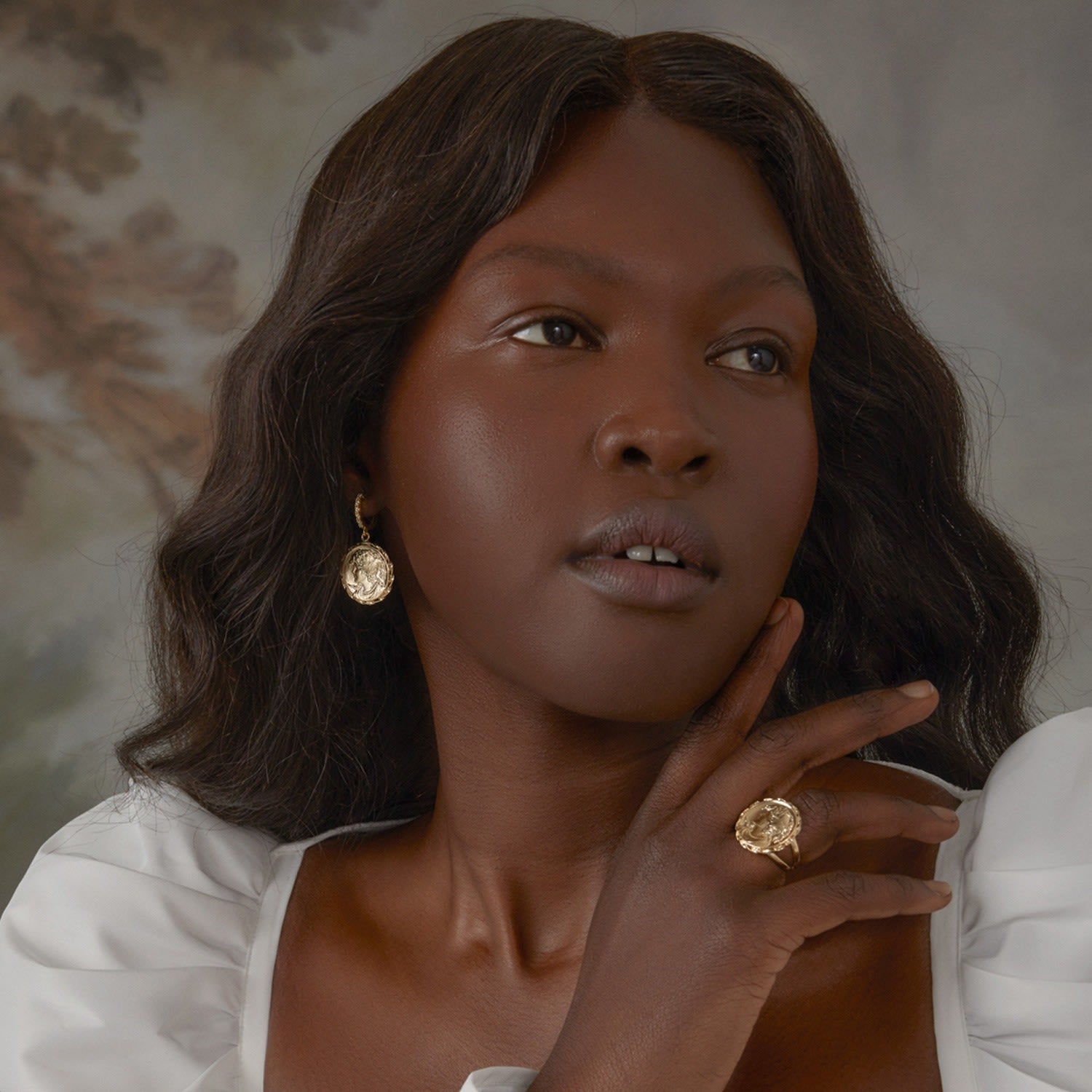 Alexa Gold-Plated Hoop Earrings