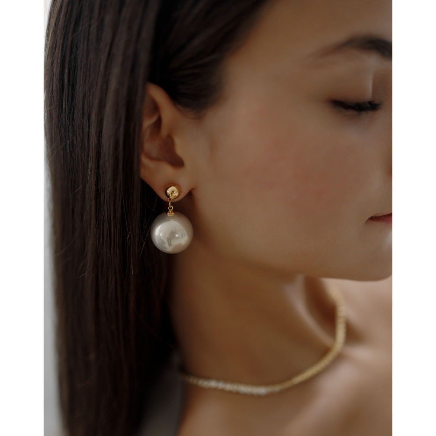 Zaila Faux Pearl Drop Earrings