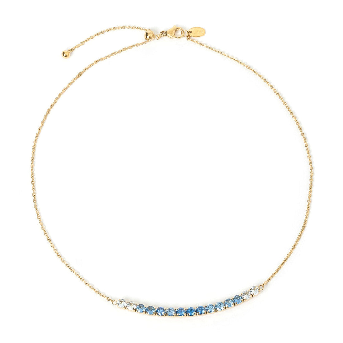 Zalia Gold Necklace Sapphire