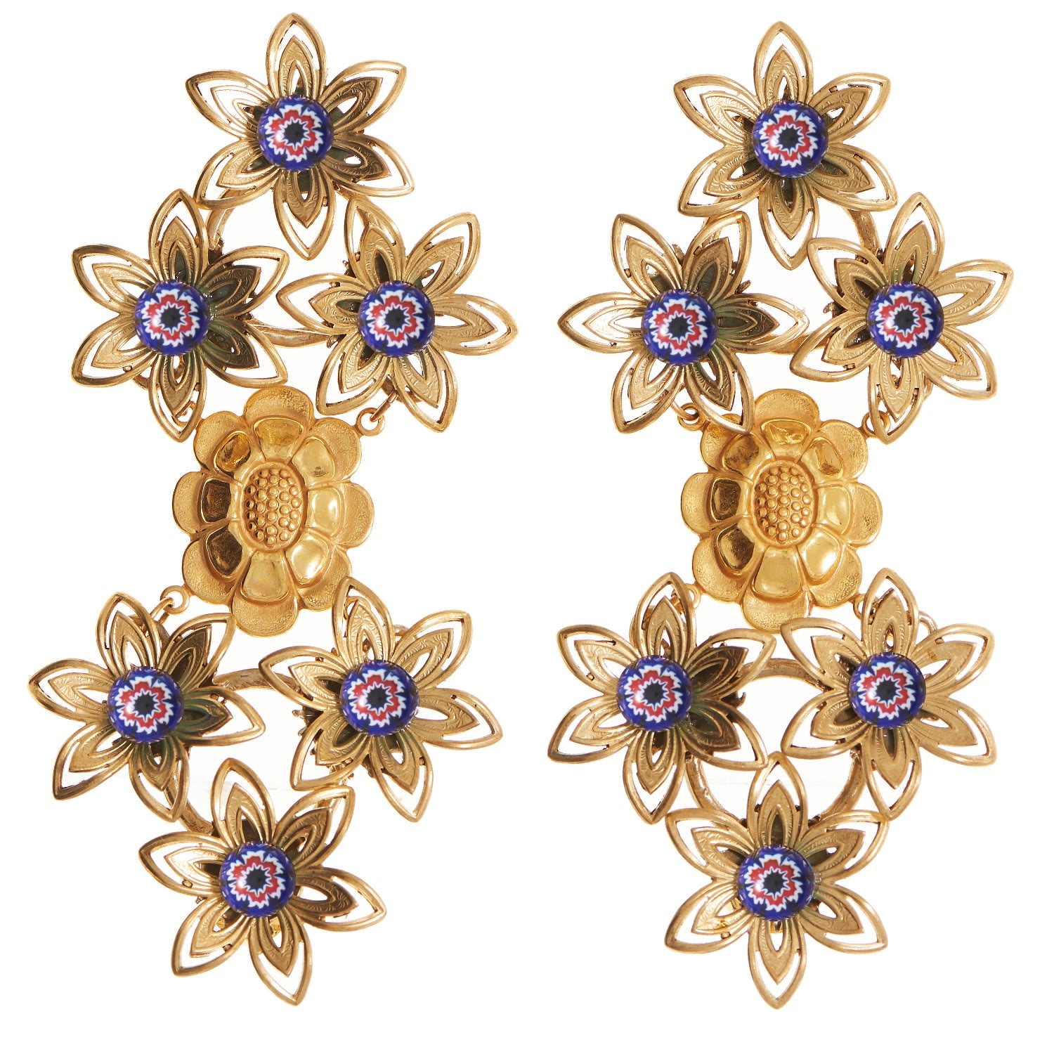 Frida Earring In Millefleur Blue