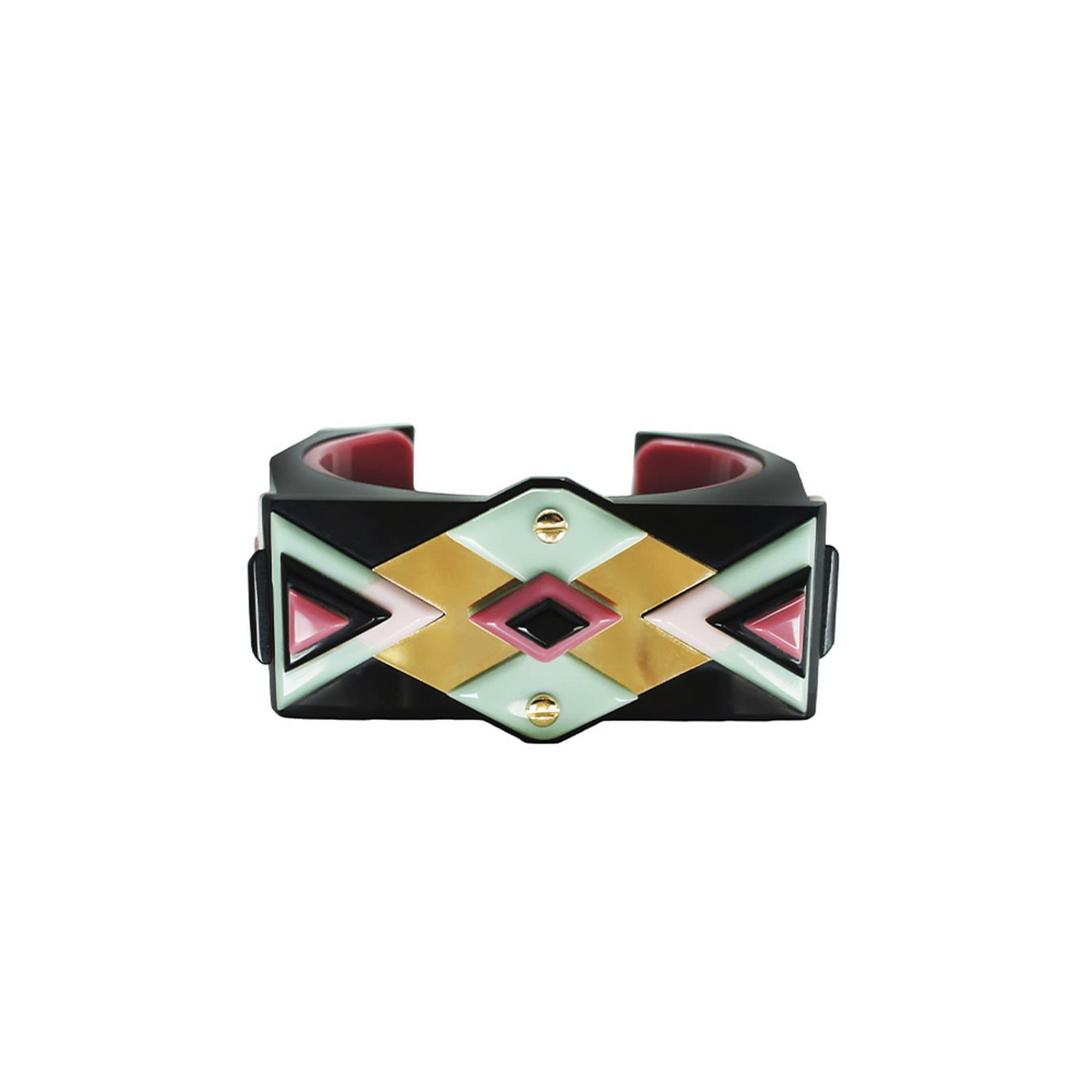 Handmade Acrylic Bracelet Kuntur Green