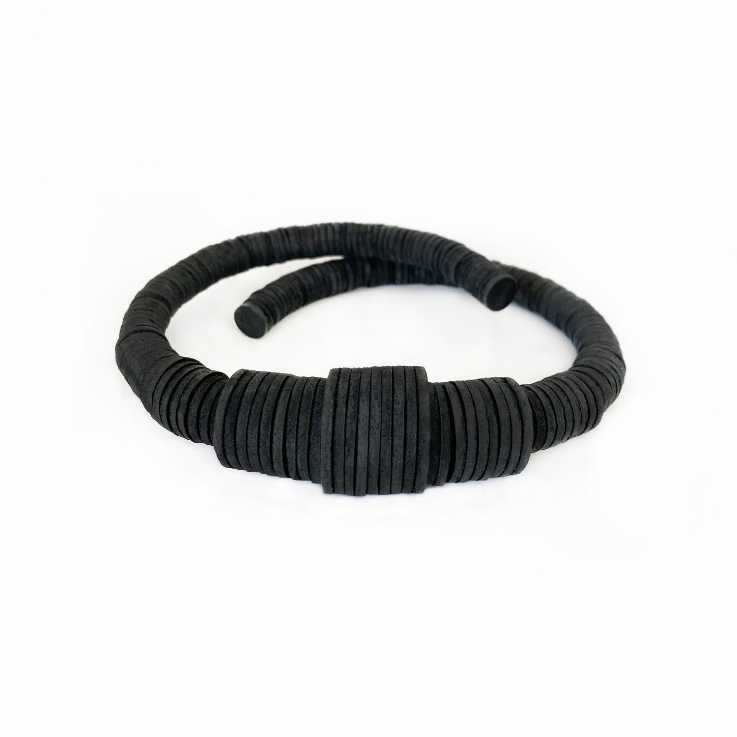 Gradient Leather Choker