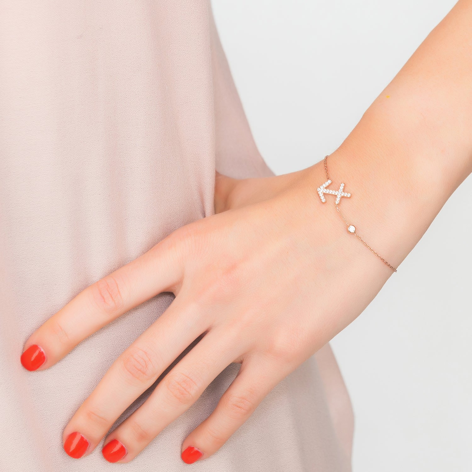 Zodiac Horoscope Star Sign Bracelet Sagittarius Silver