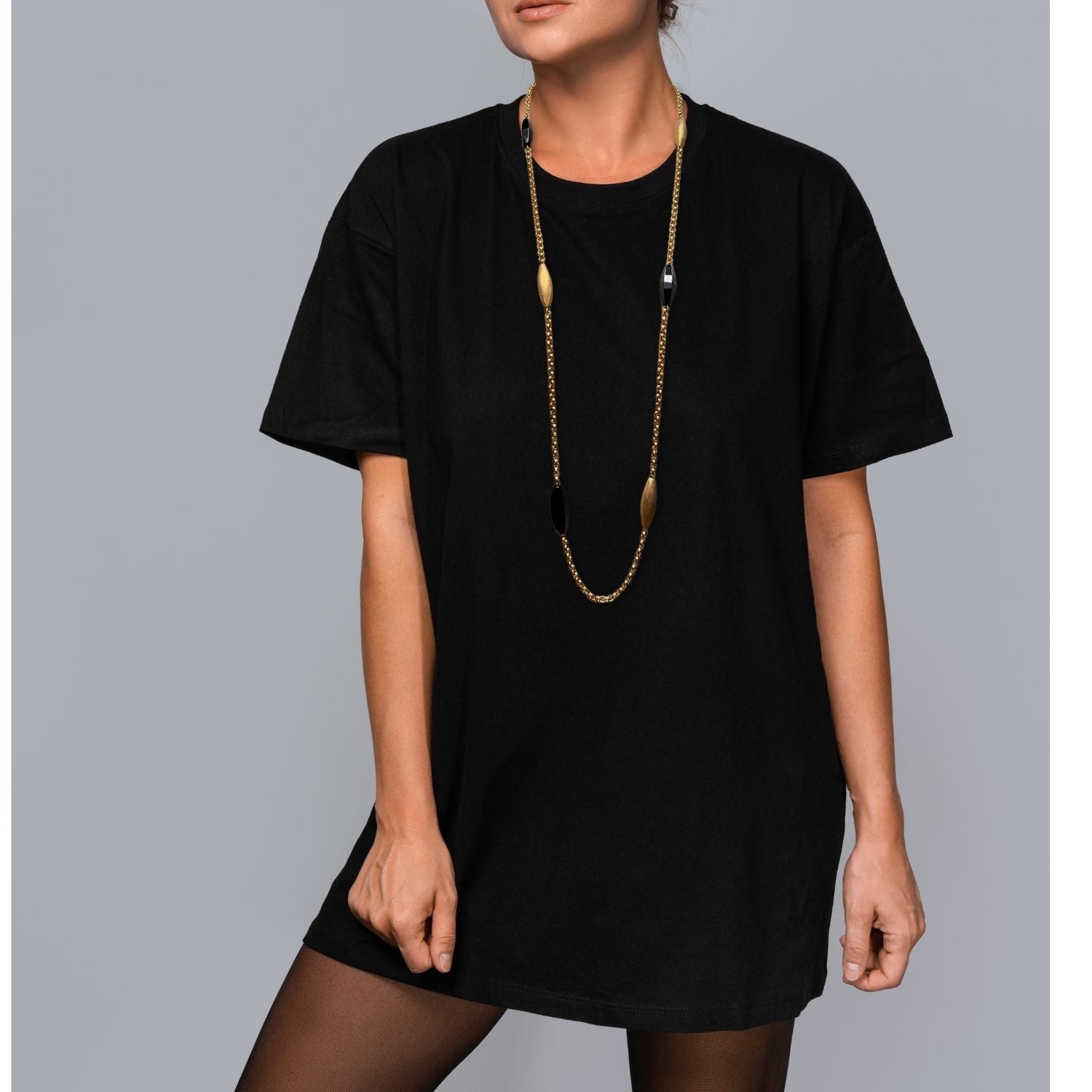 Zeppelin Luna Onyx Chain Necklace