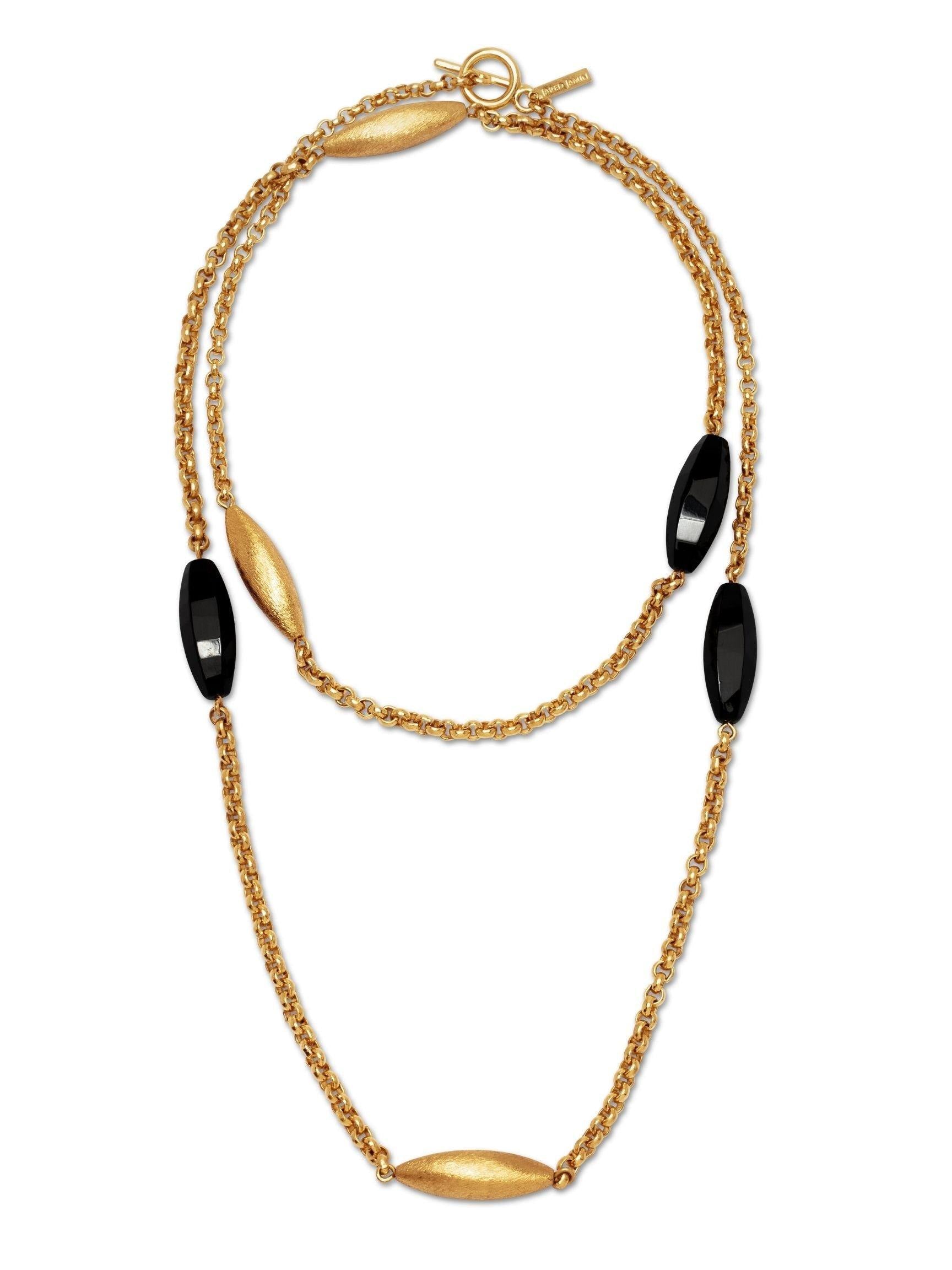 Zeppelin Luna Onyx Chain Necklace