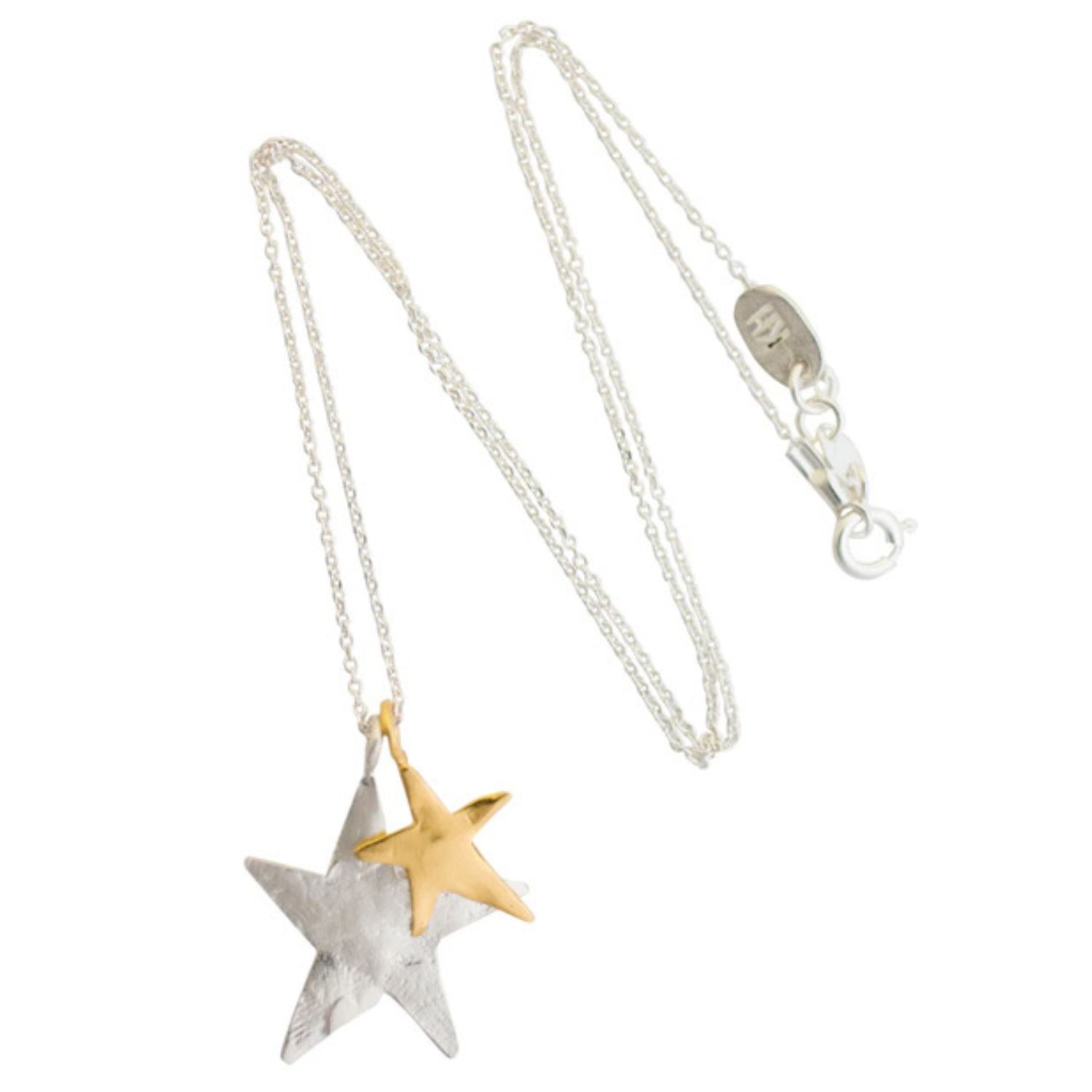 Ziggy Double Star Charm Necklace